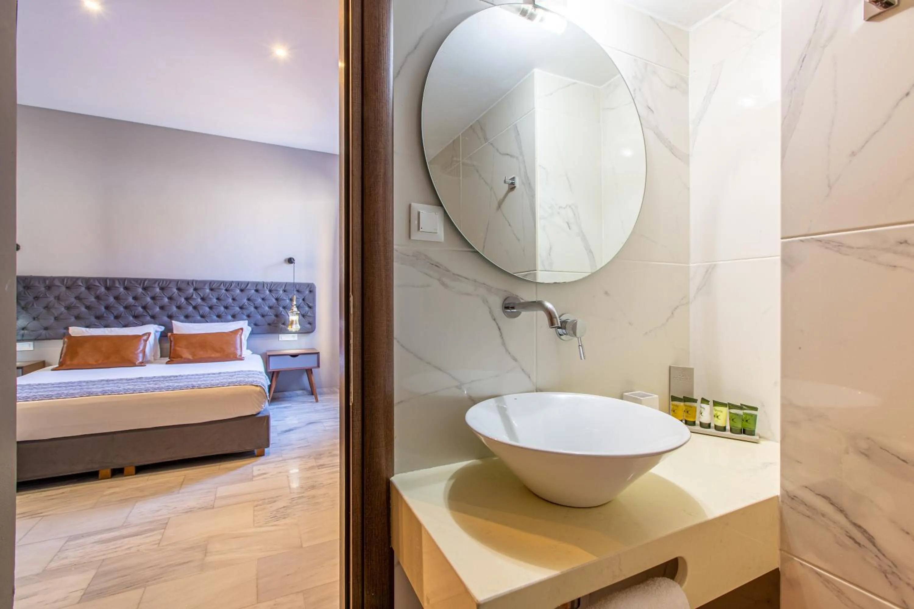 Bed in Minaret Suites and Apartments