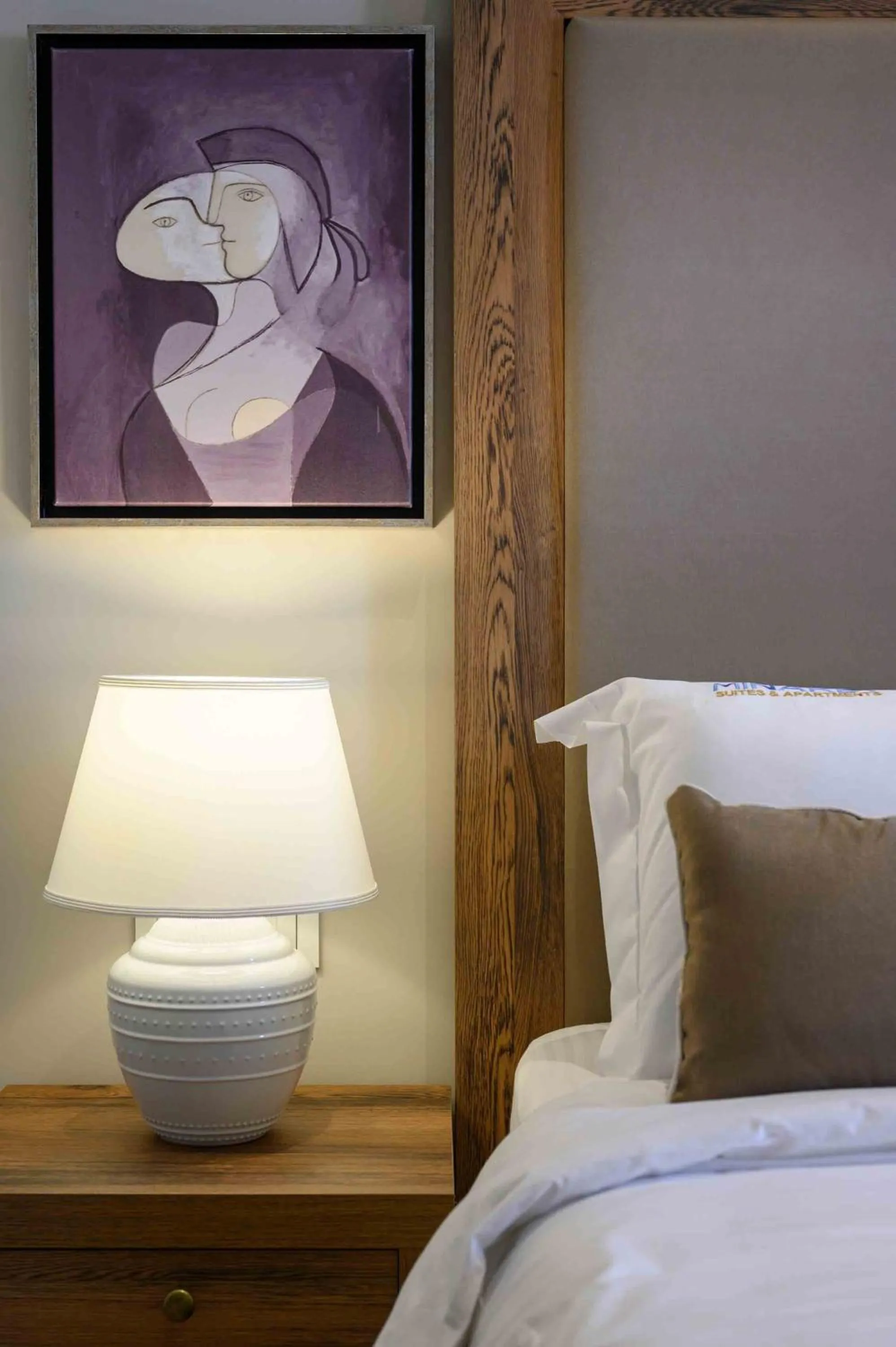 Bed in Minaret Suites and Apartments