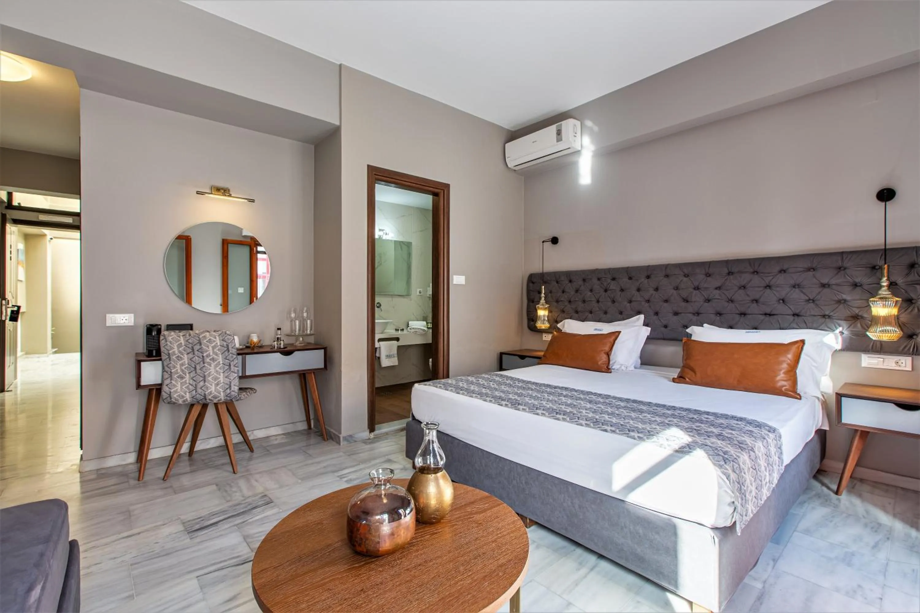 Bed in Minaret Suites and Apartments