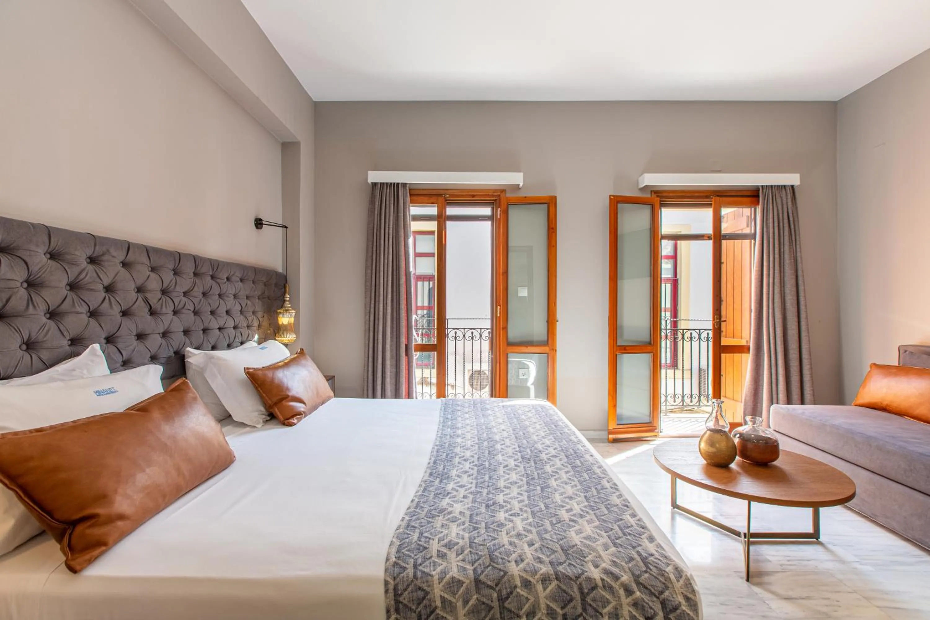 Bed in Minaret Suites and Apartments