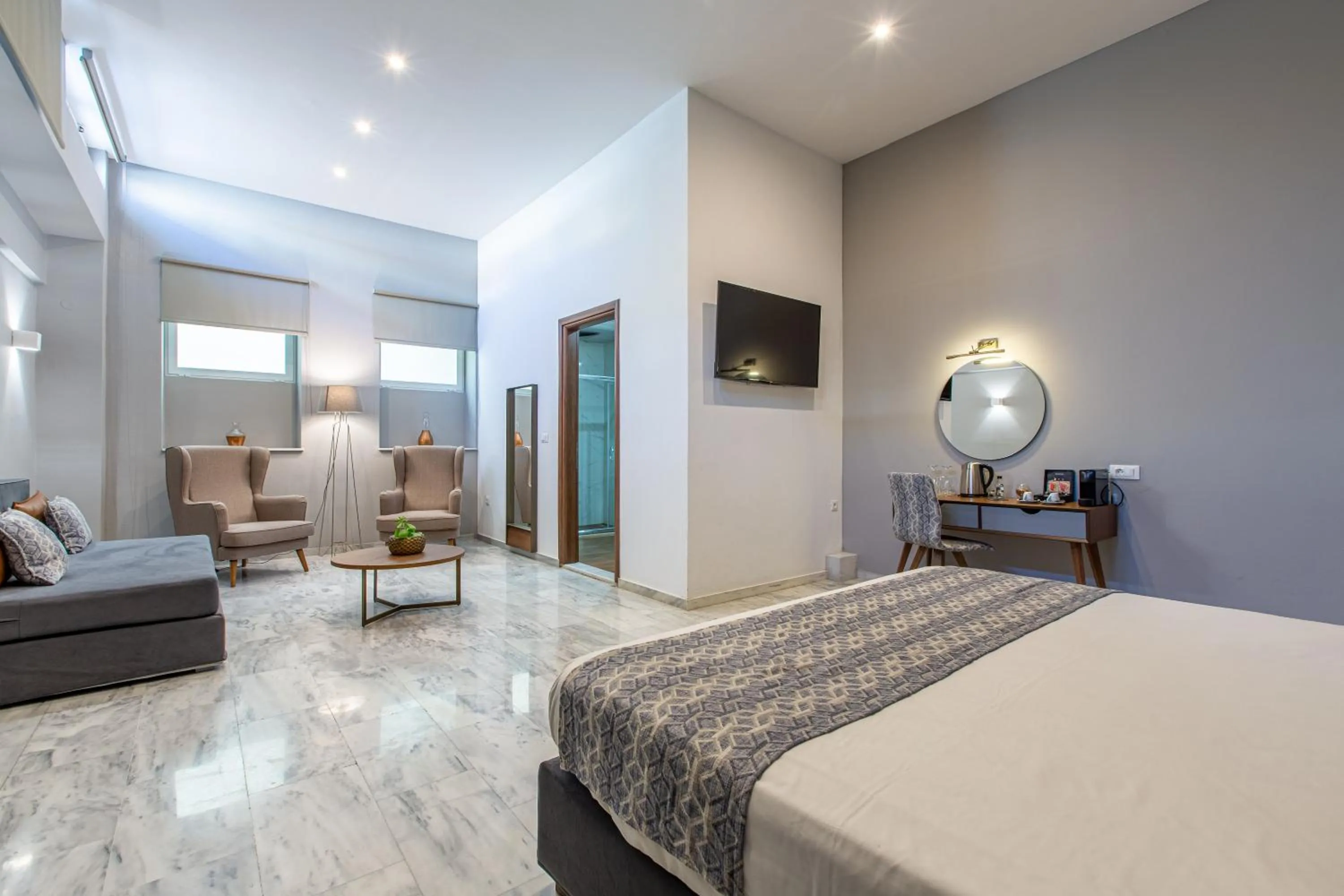 Bed in Minaret Suites and Apartments