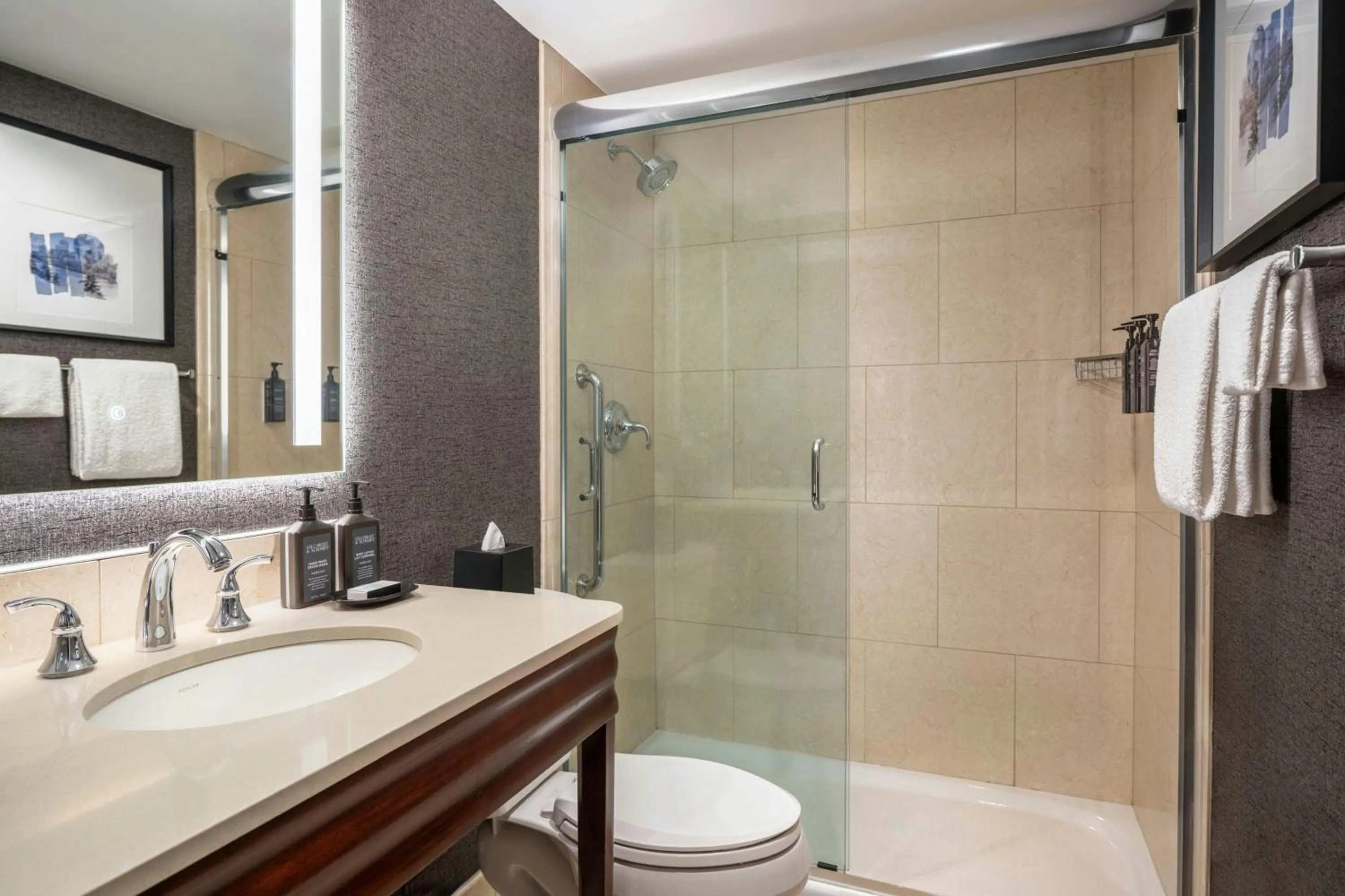 Bathroom in Sheraton Cavalier Saskatoon Hotel