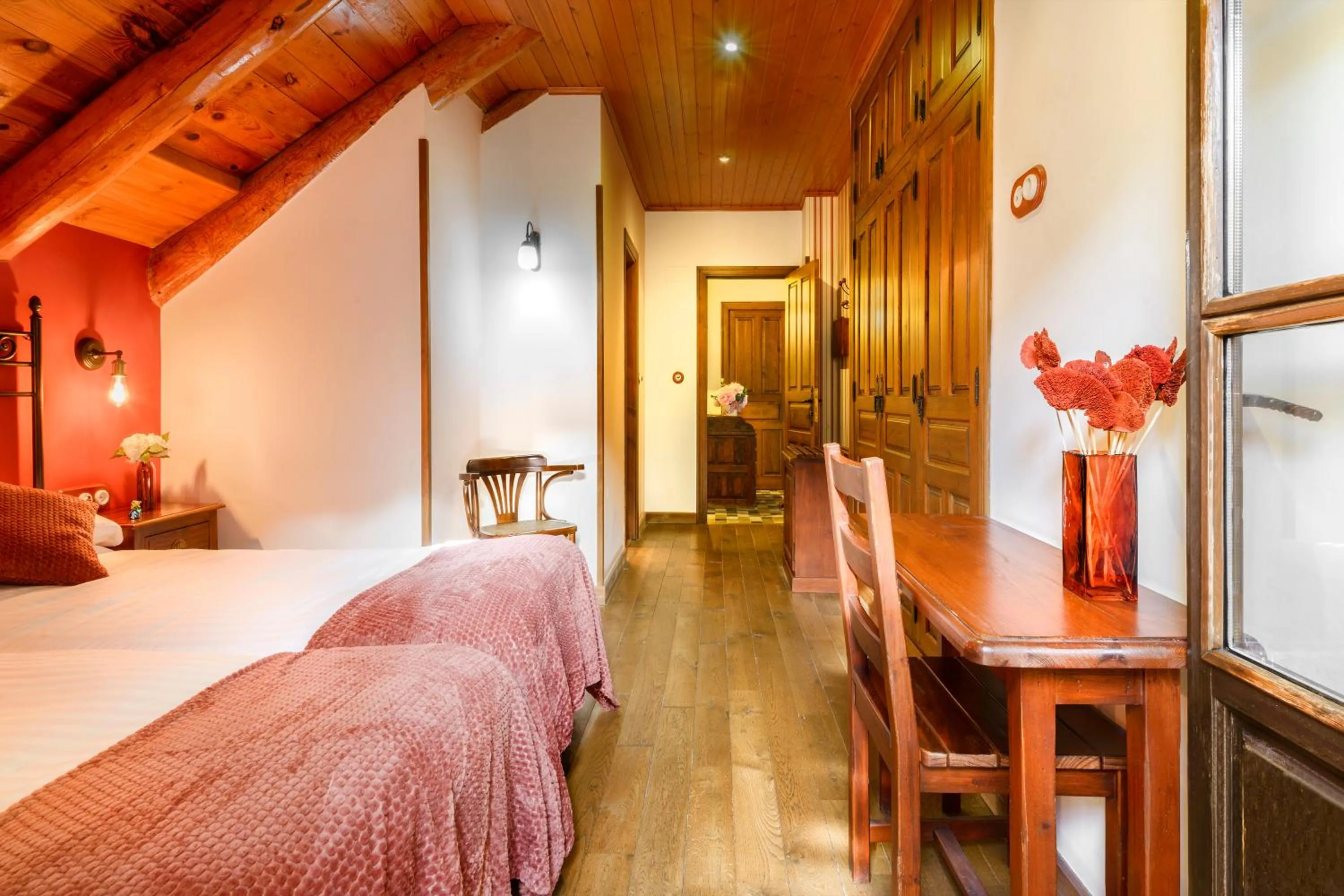 Bed in Hotel Rural El Mirador de los Pirineos