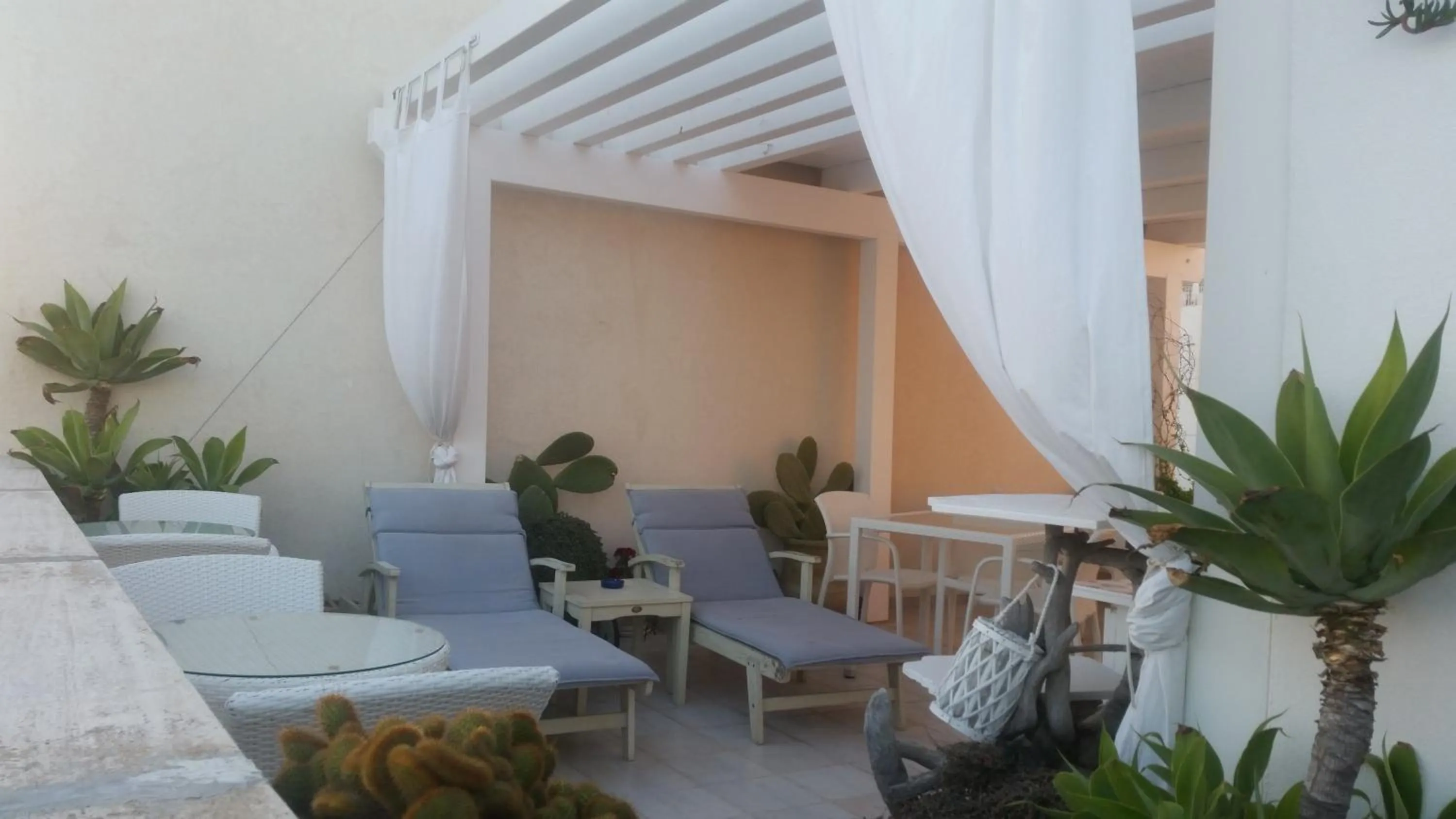 Patio in B&B Punta Cutieri