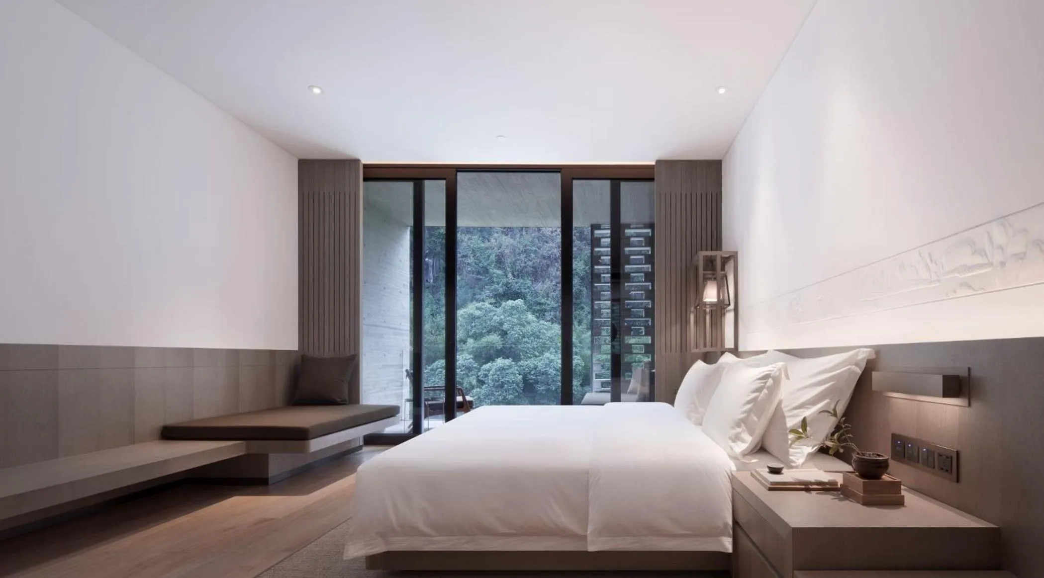 Bedroom, Bed in Yangshuo Sugar House