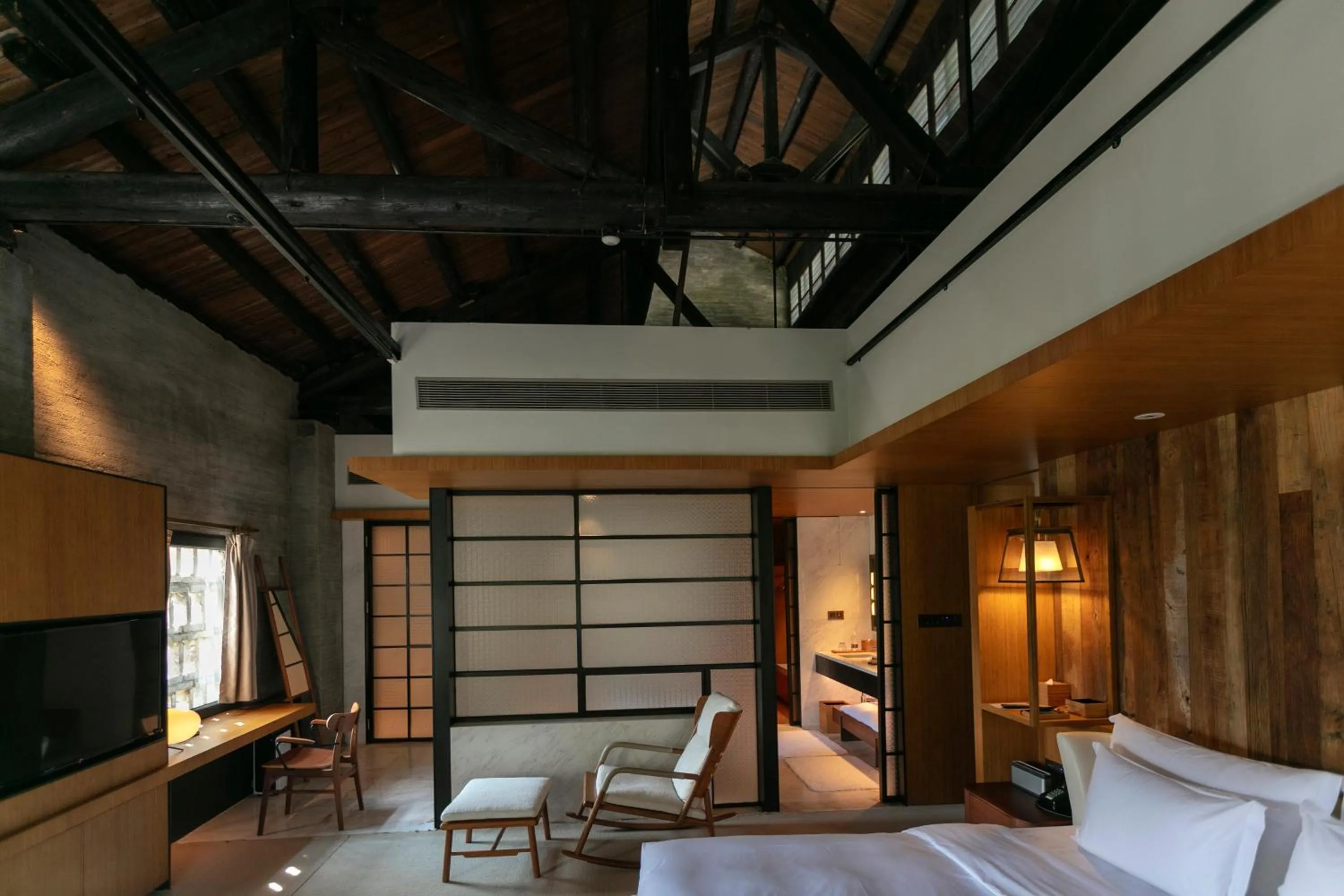 Bedroom, Bed in Yangshuo Sugar House