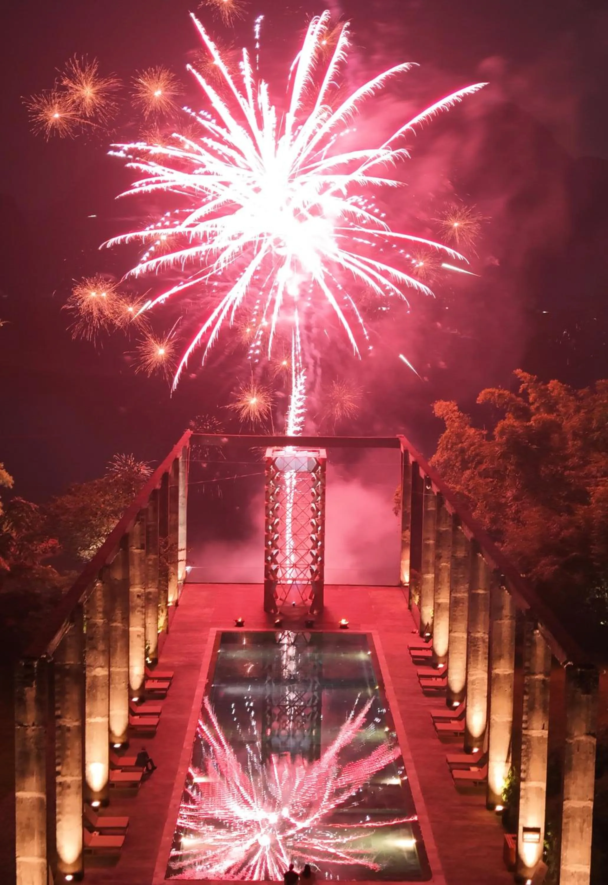 Swimming pool in Yangshuo Sugar House
