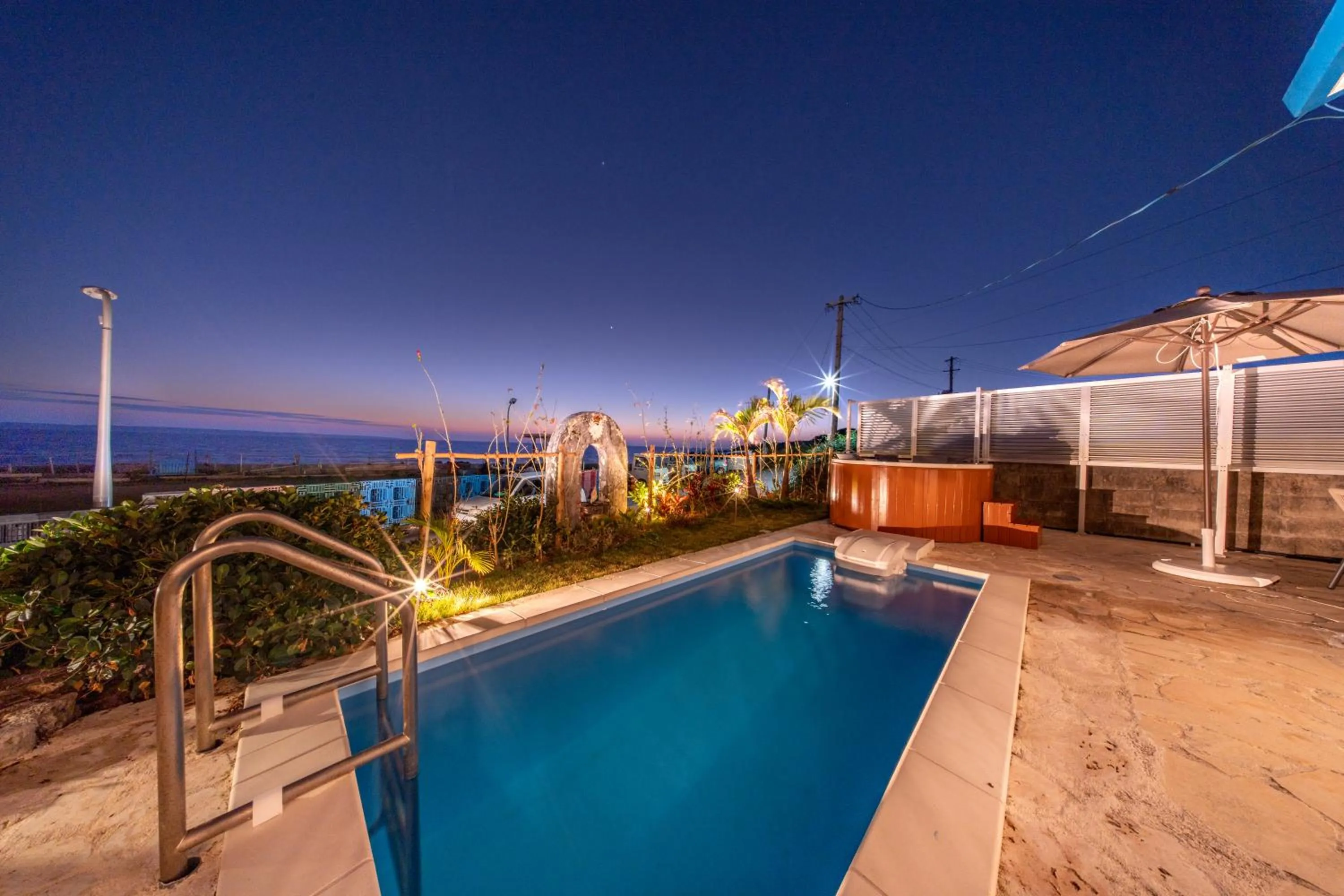 Pool view in Crystal Villa ikema