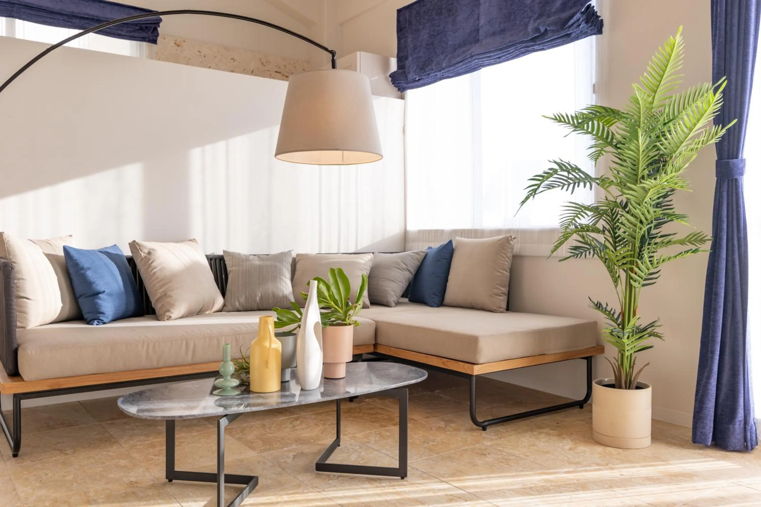 Living room in Crystal Villa ikema