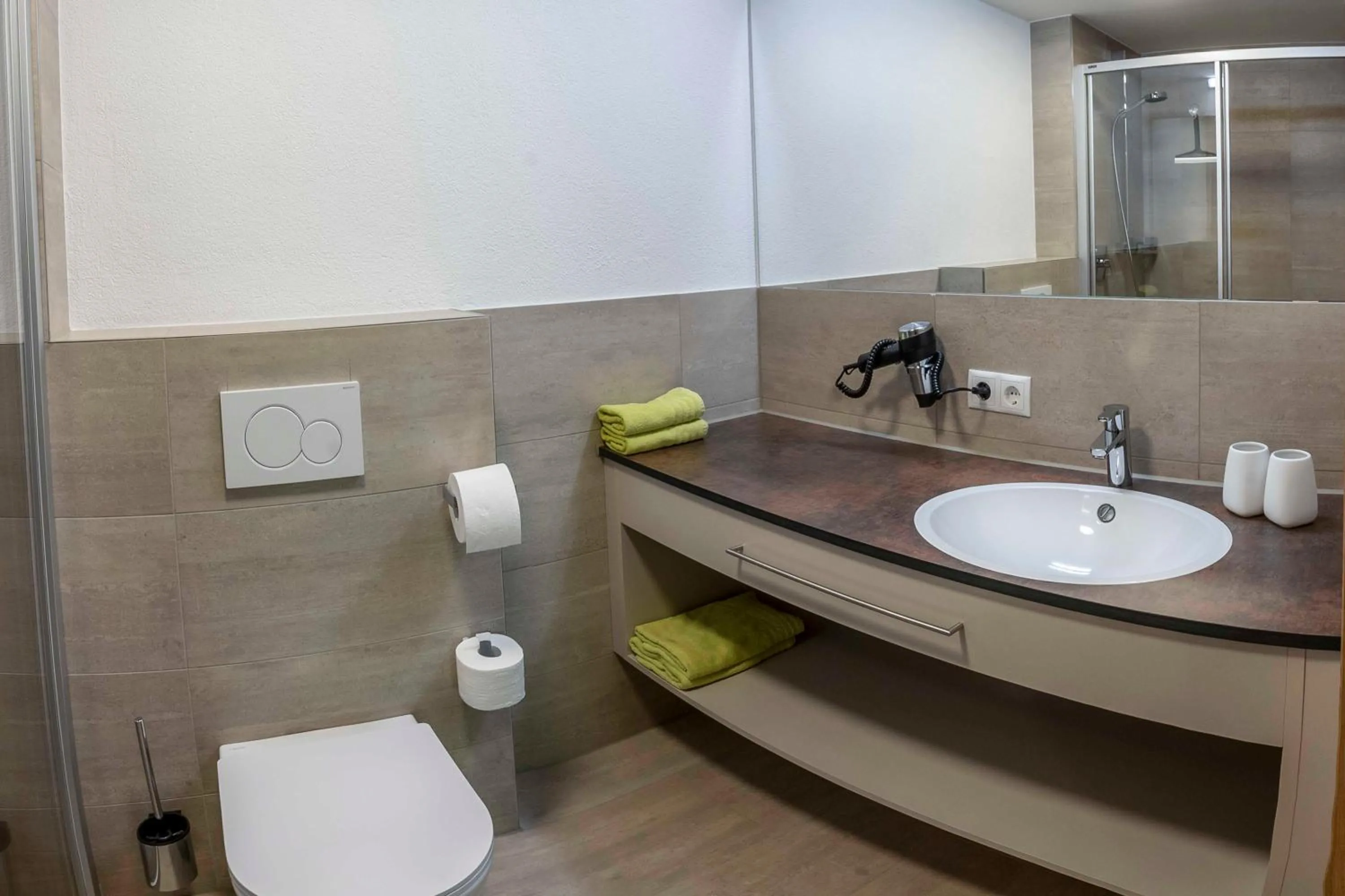 Bathroom in Berggasthof Hochzeigerhaus