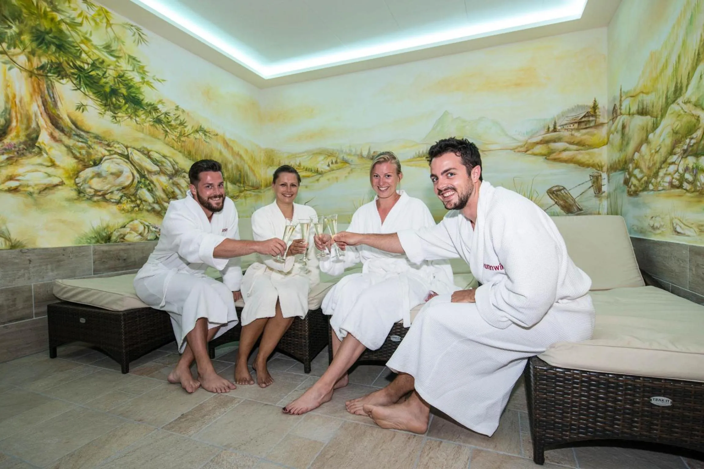 group of guests in Hotel Brunnwirt