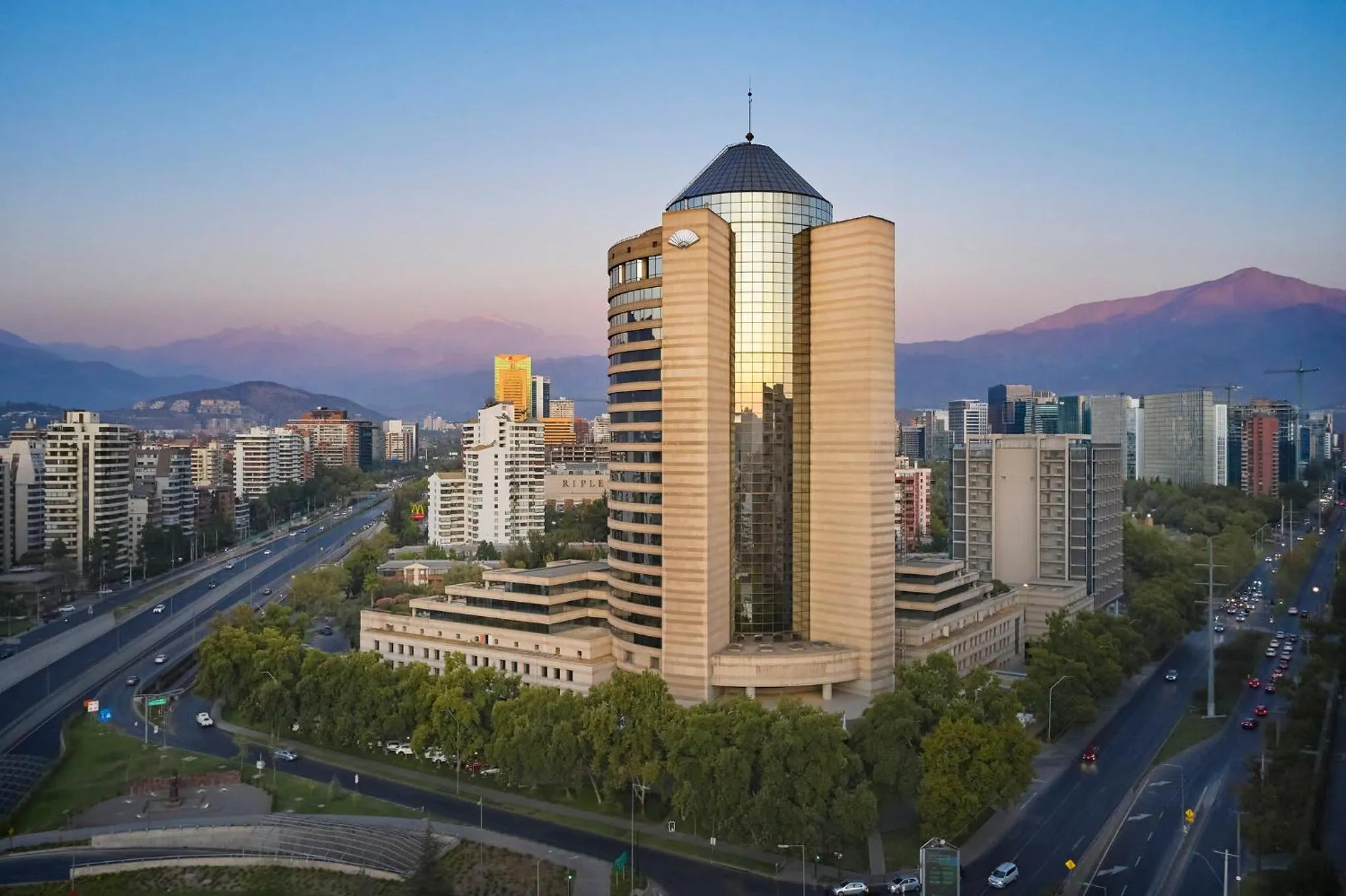 Bird's eye view in Mandarin Oriental, Santiago