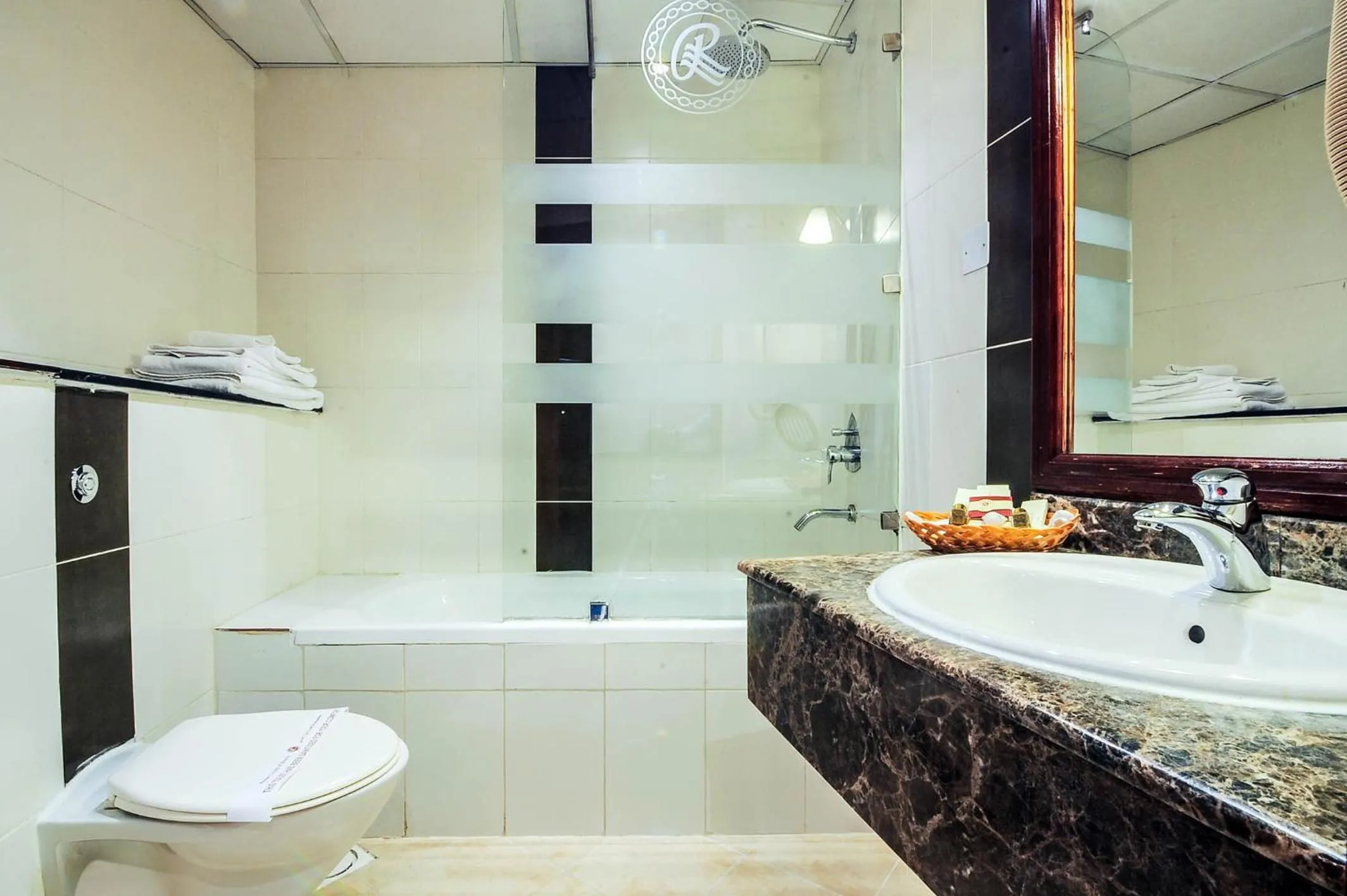 Shower in Ramee California Hotel