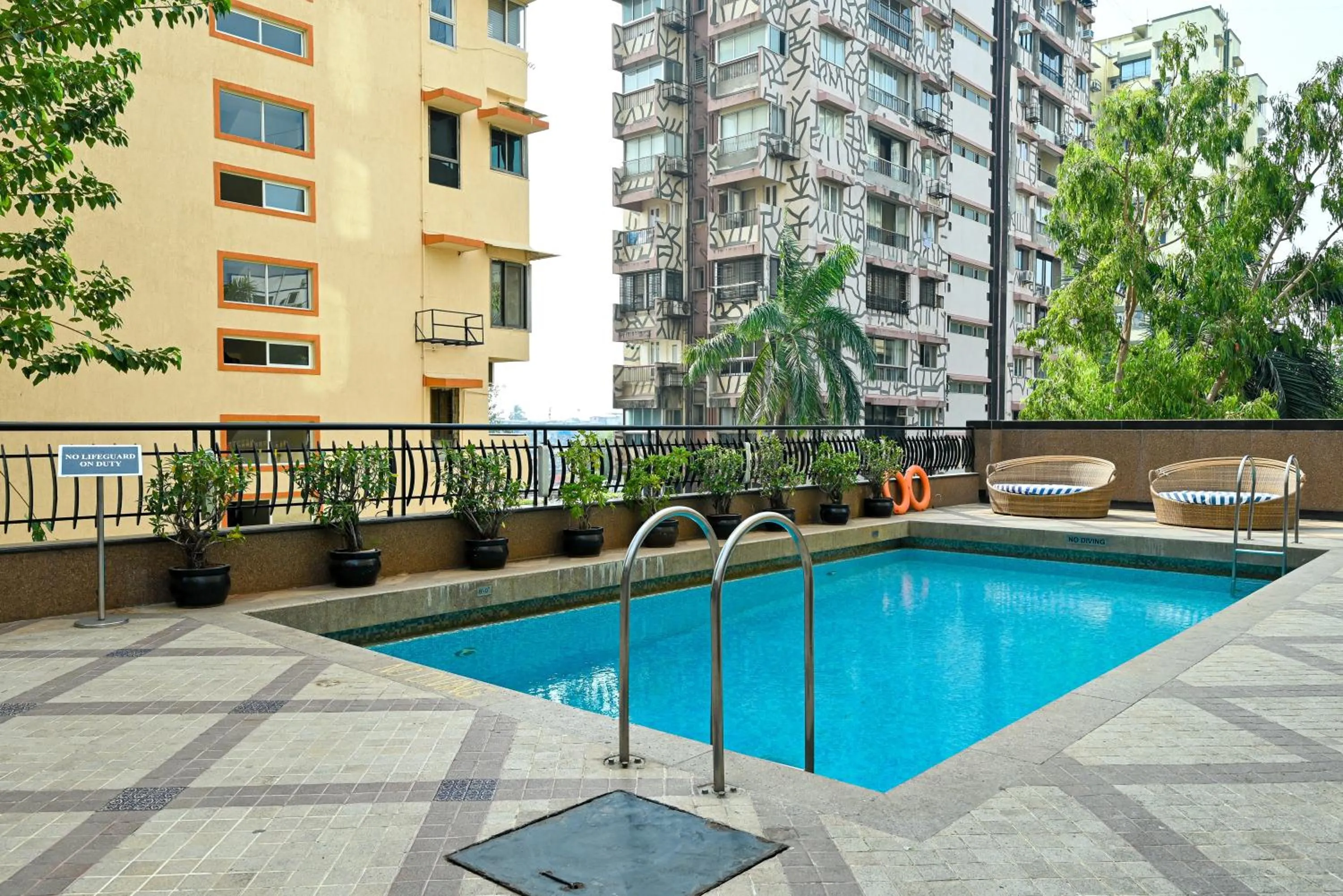 Pool view in Fariyas Hotel Mumbai , Colaba
