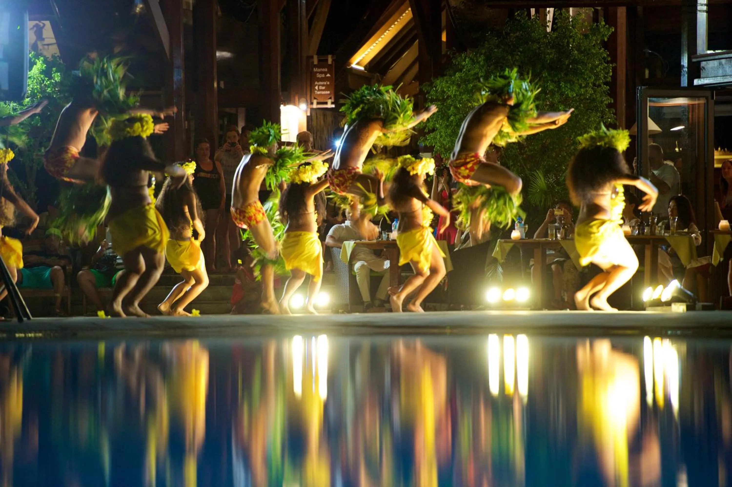 People in Manava Beach Resort & Spa Moorea