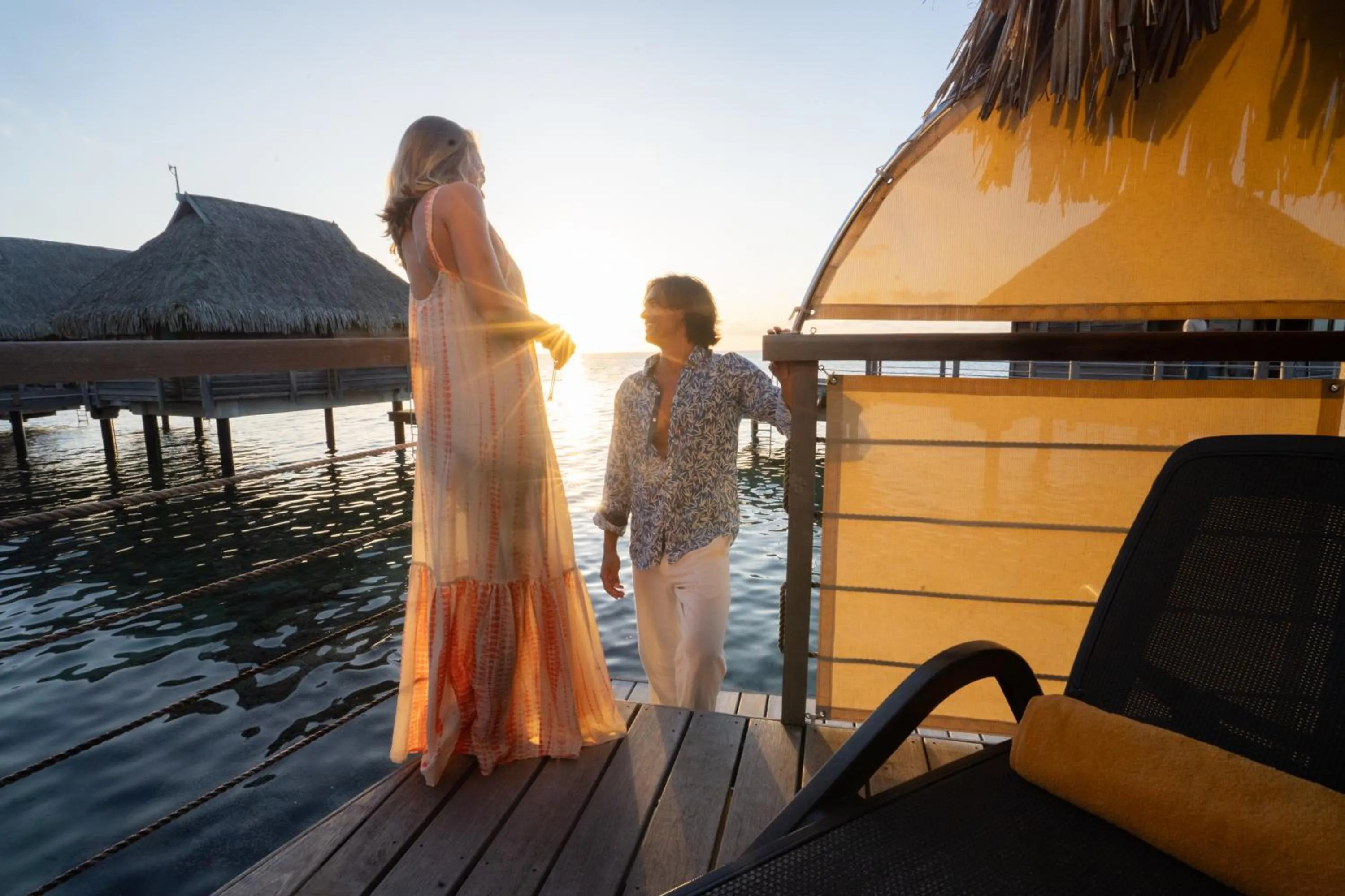 Balcony/Terrace in Manava Beach Resort & Spa Moorea