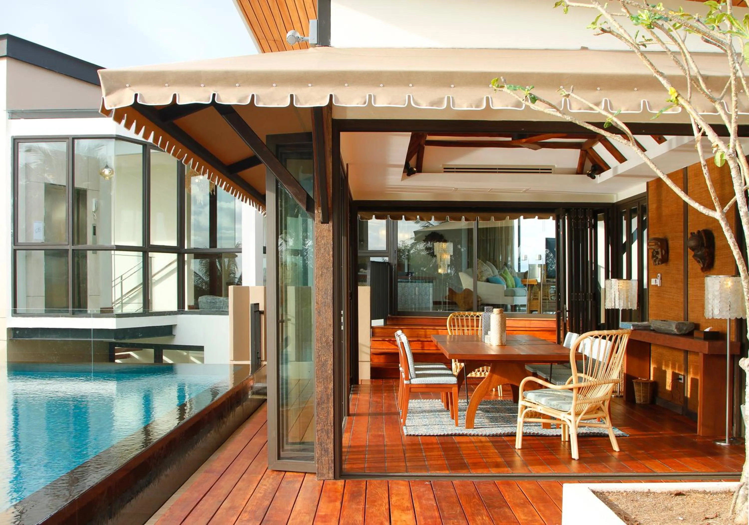 Living room in Cape Panwa Hotel Phuket