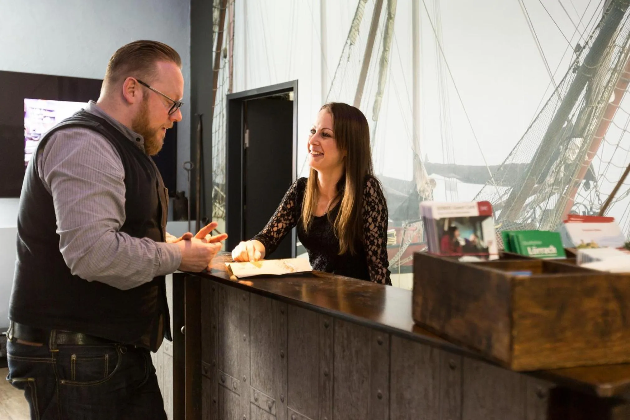 Lobby or reception in Hotel Heimathafen