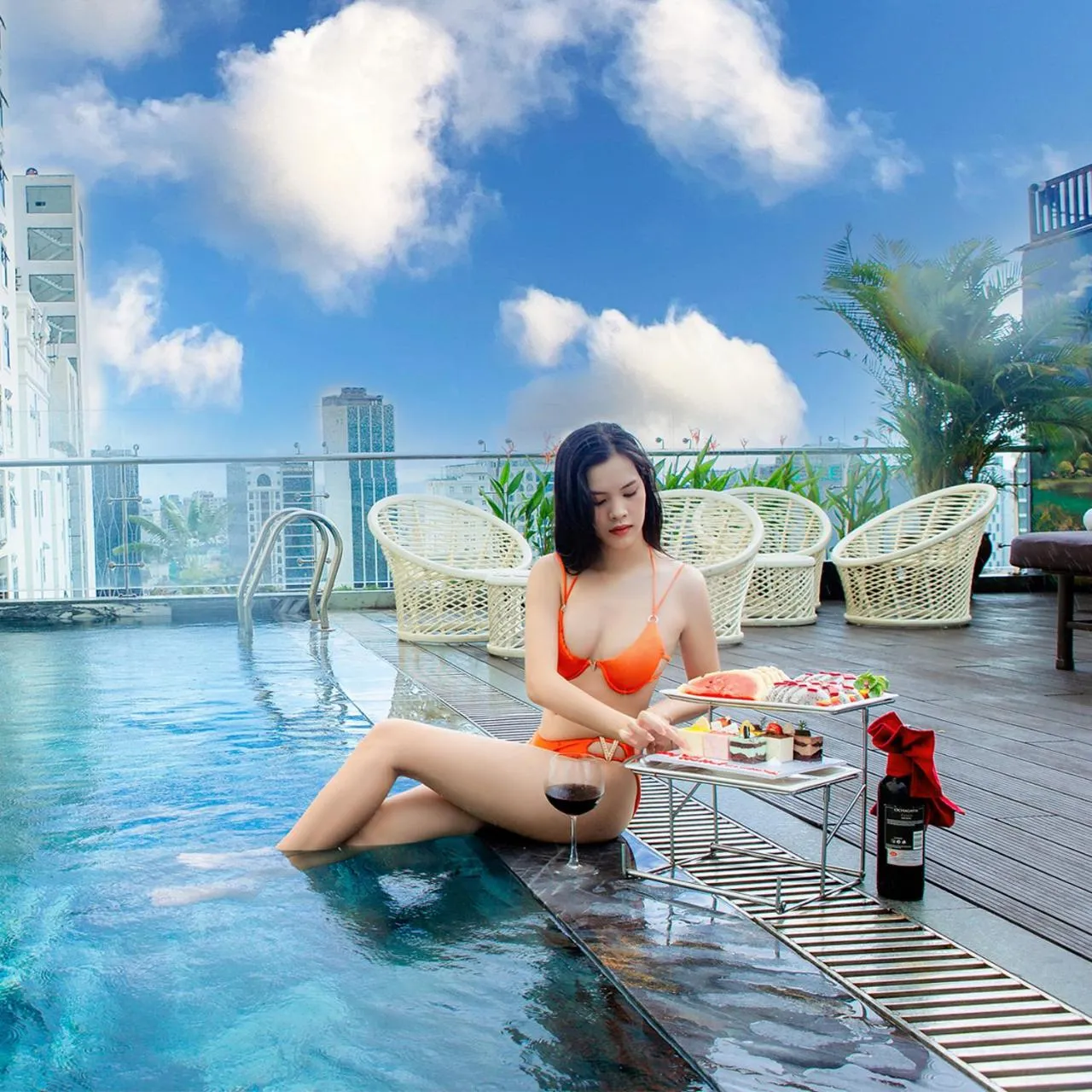 Swimming pool in Dylan Hotel Danang