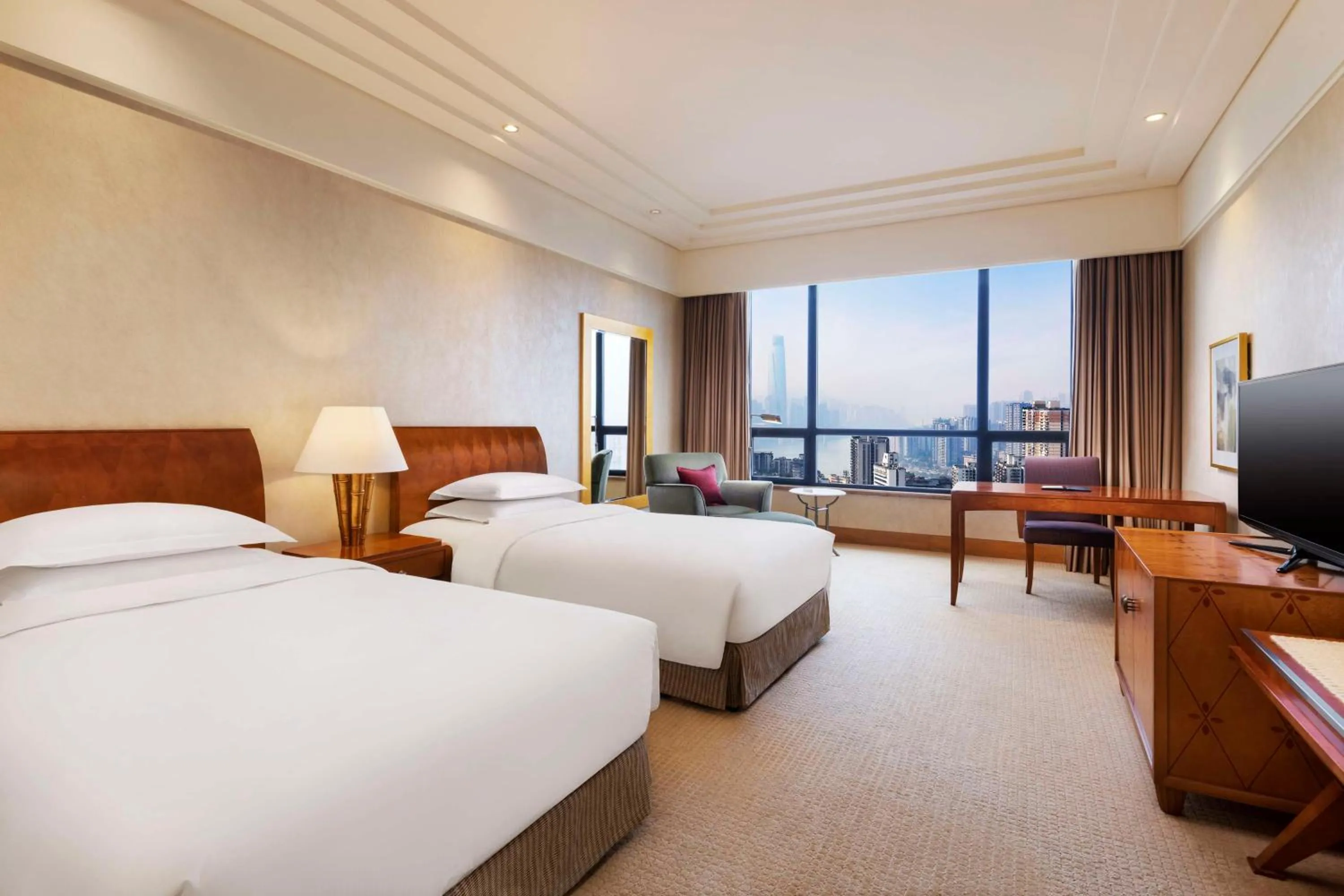 Bed in Hilton Chongqing