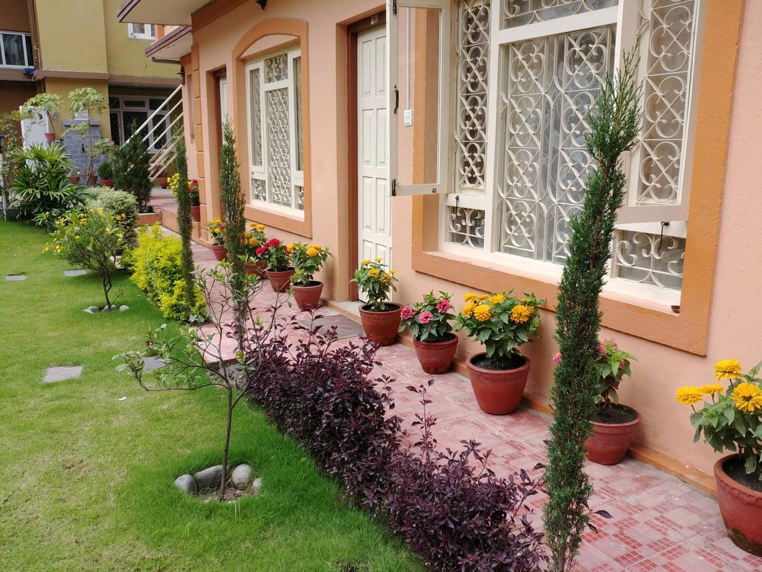 Garden in Aarya Chaitya Inn