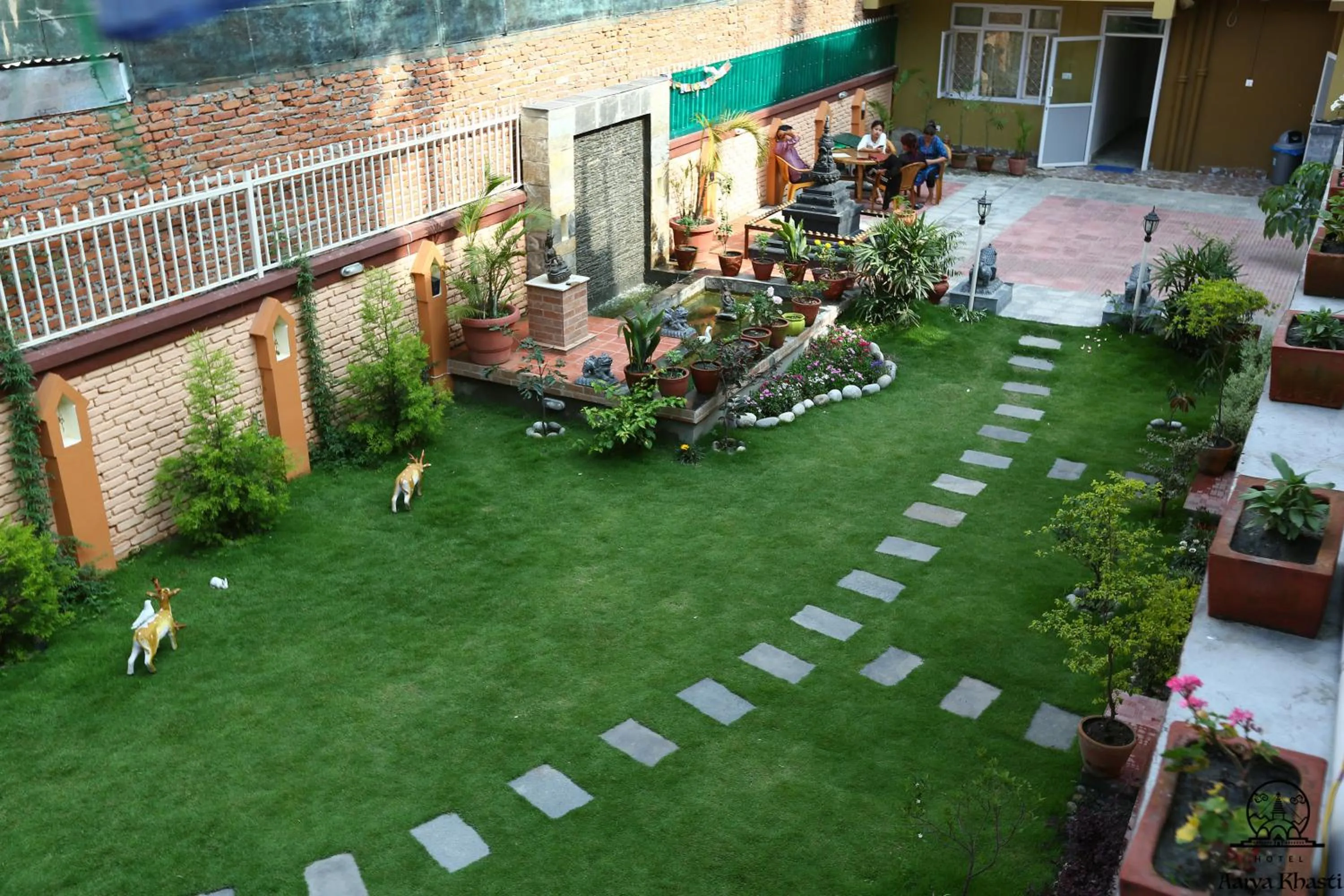 Garden in Aarya Chaitya Inn