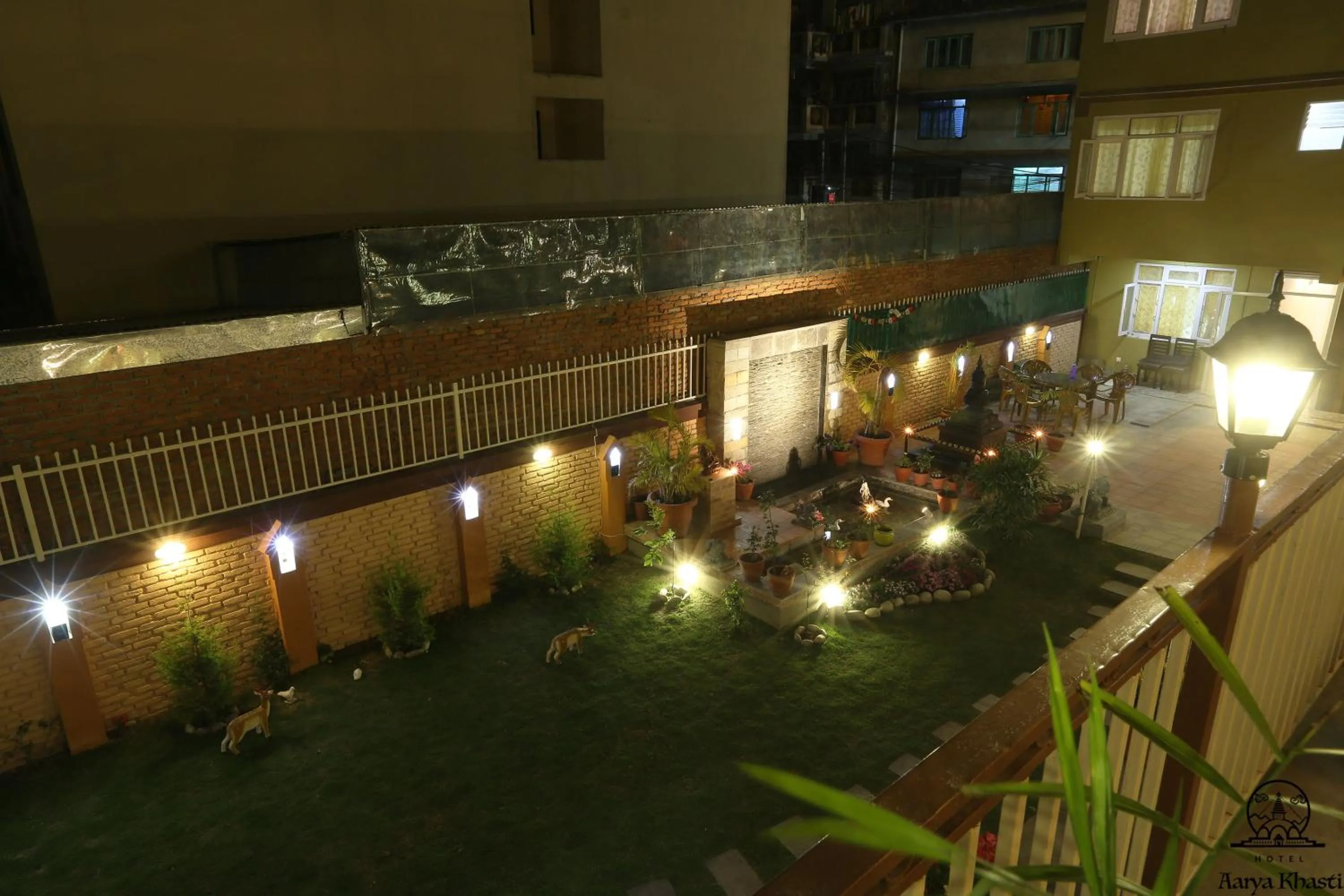 Garden in Aarya Chaitya Inn