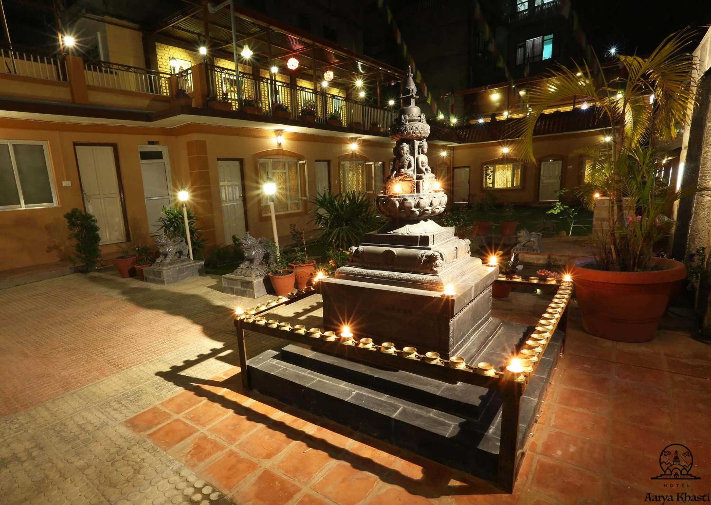 Garden in Aarya Chaitya Inn