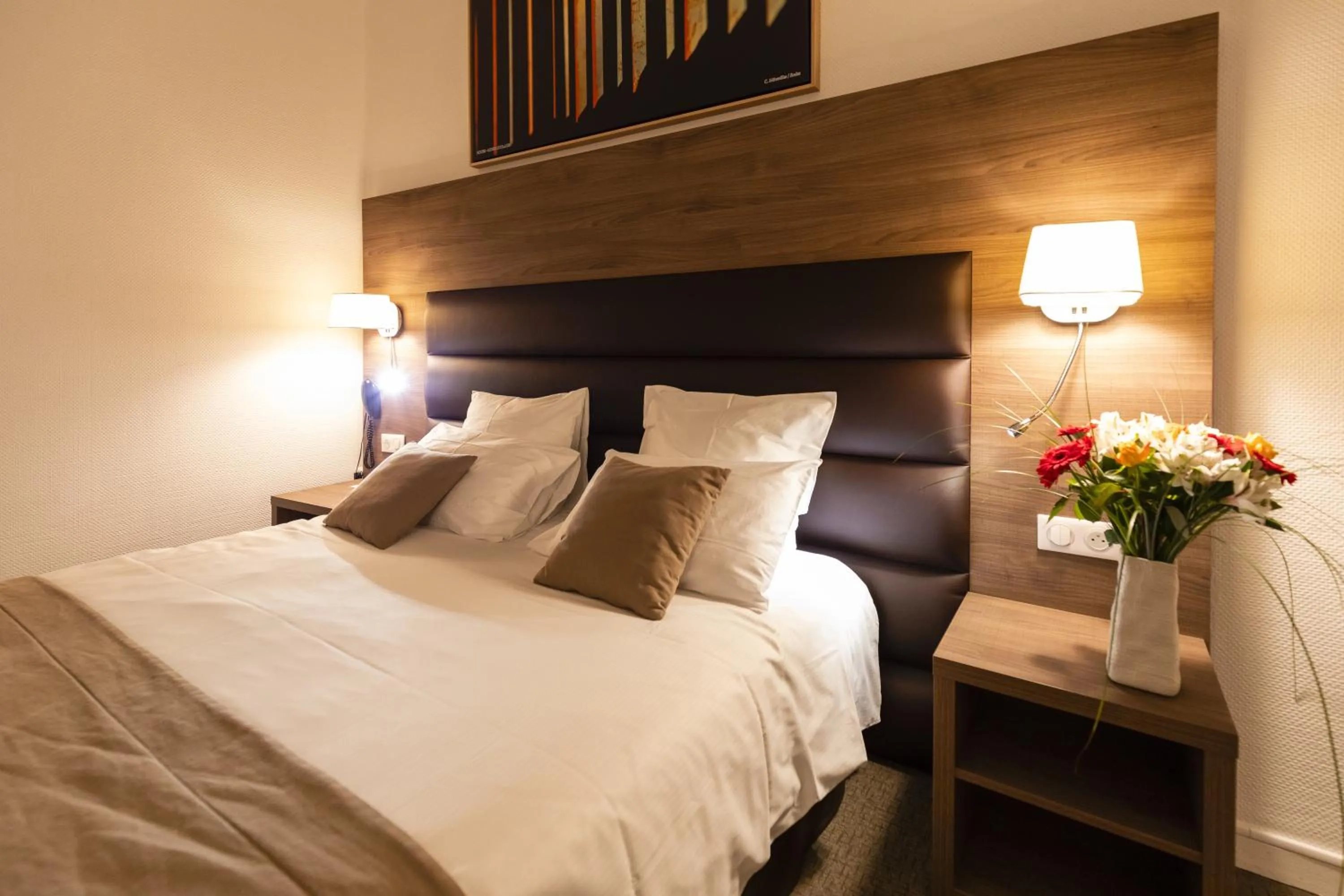 Bedroom, Bed in Hôtel Bastide