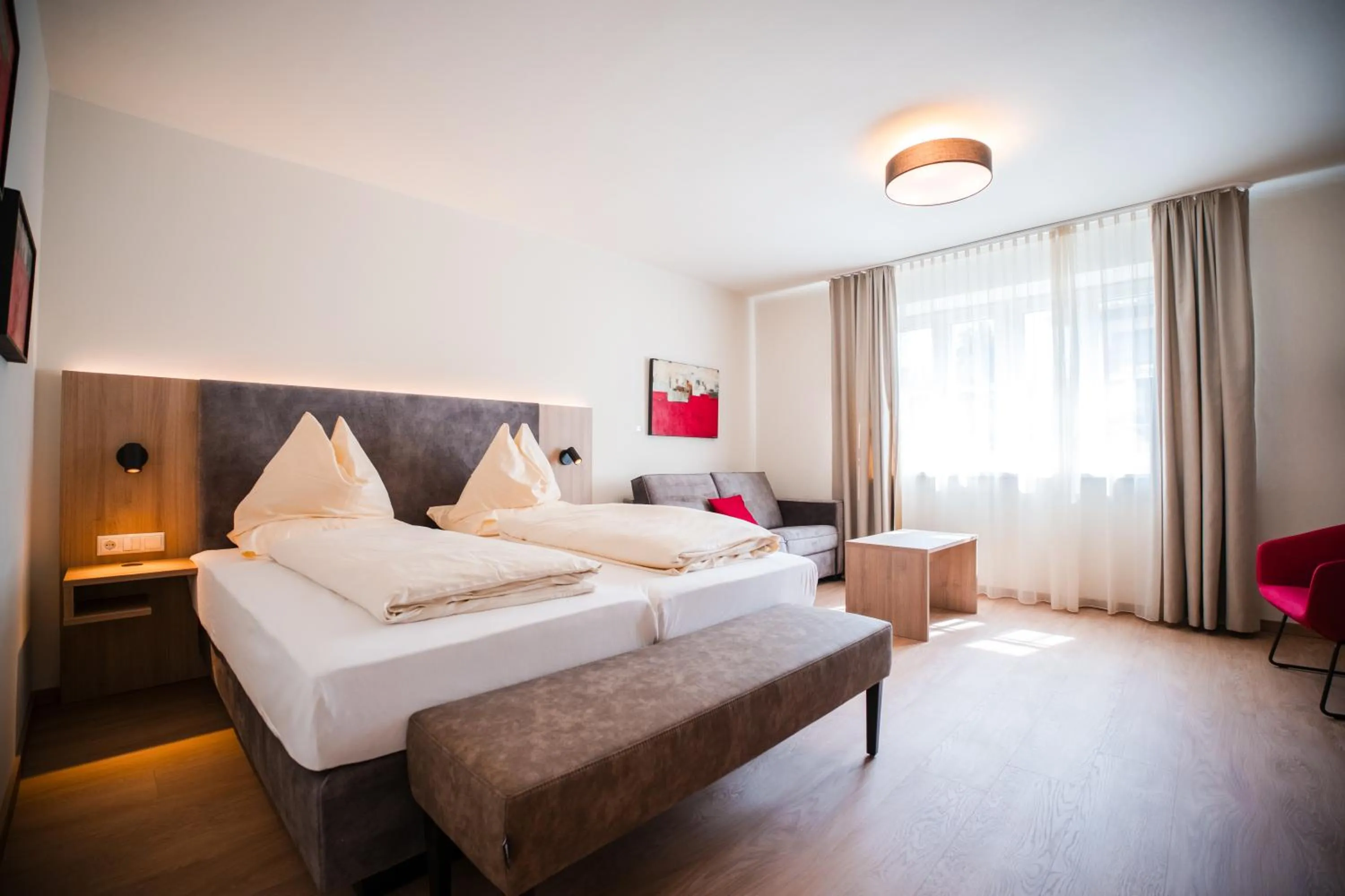 Bed in Hotel Rosenvilla