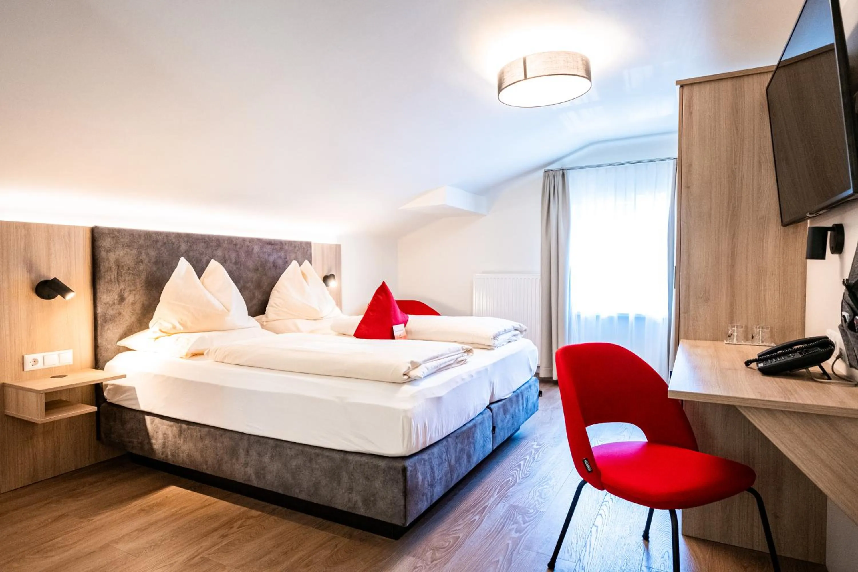 Bed in Hotel Rosenvilla