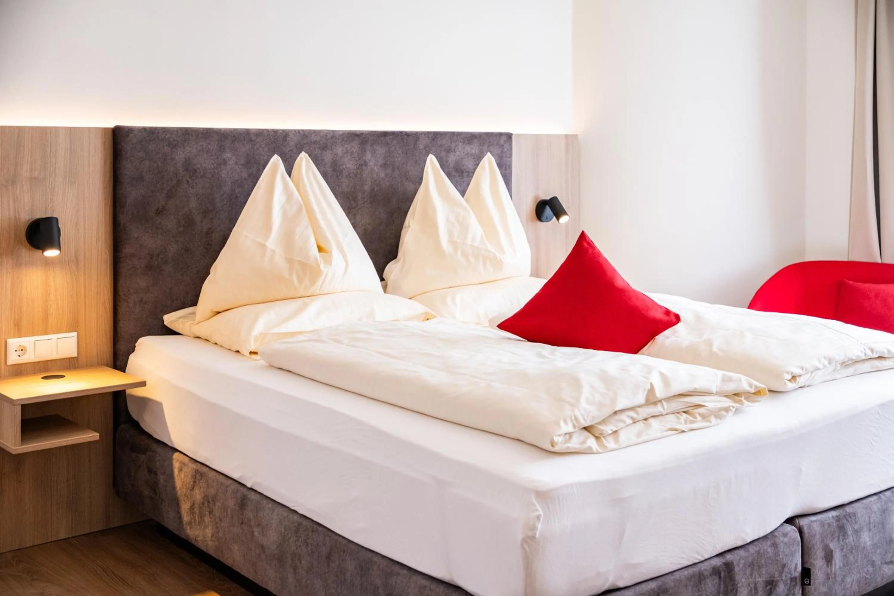 Bed in Hotel Rosenvilla