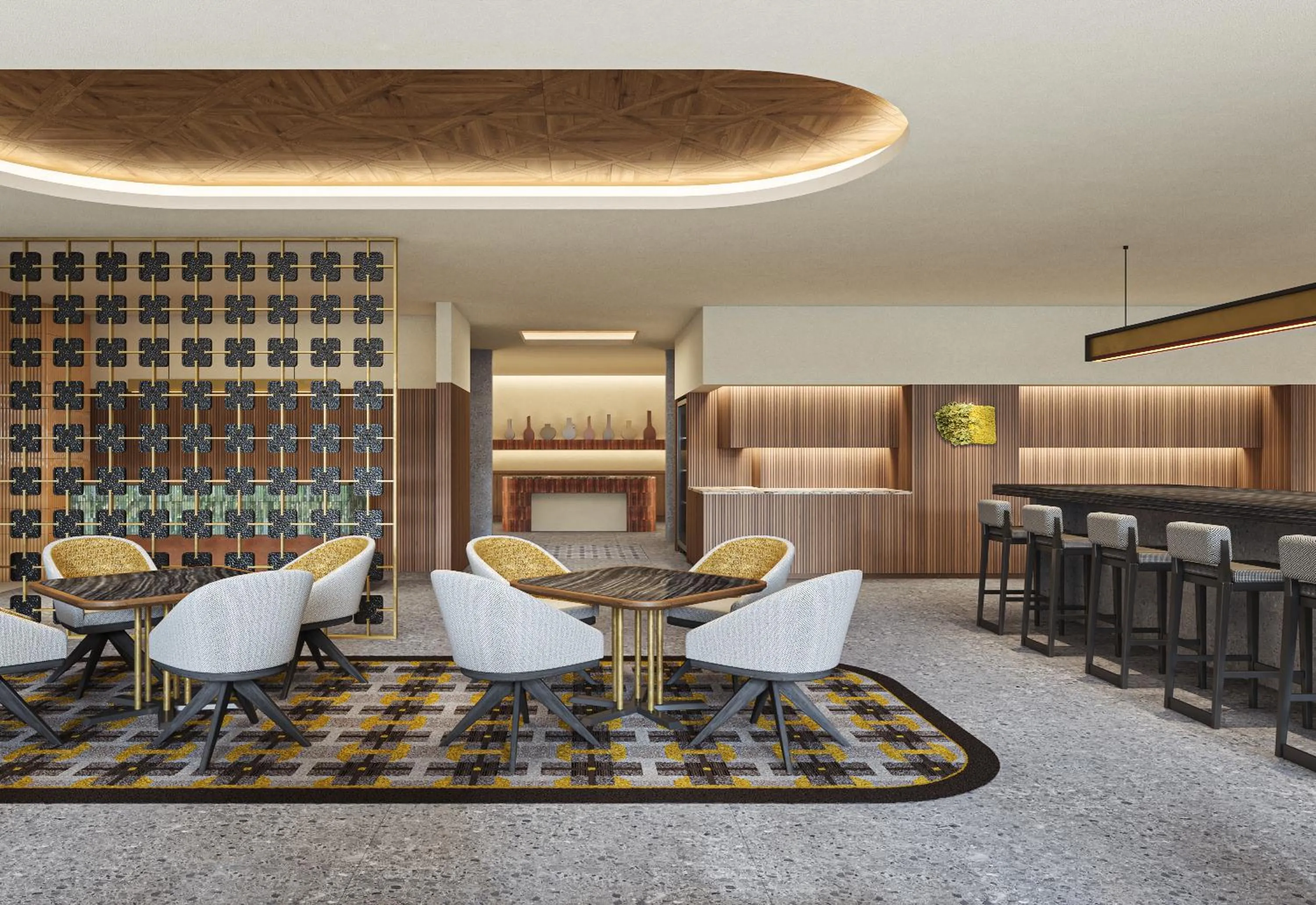 Lounge or bar in Hilton Nagoya Hotel