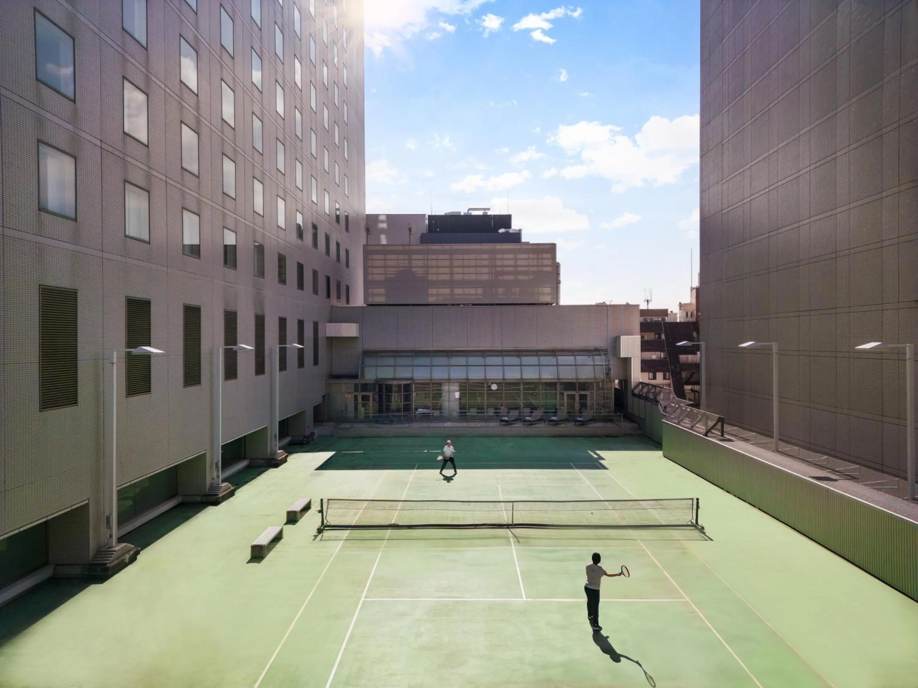 Tennis court in Hilton Nagoya Hotel