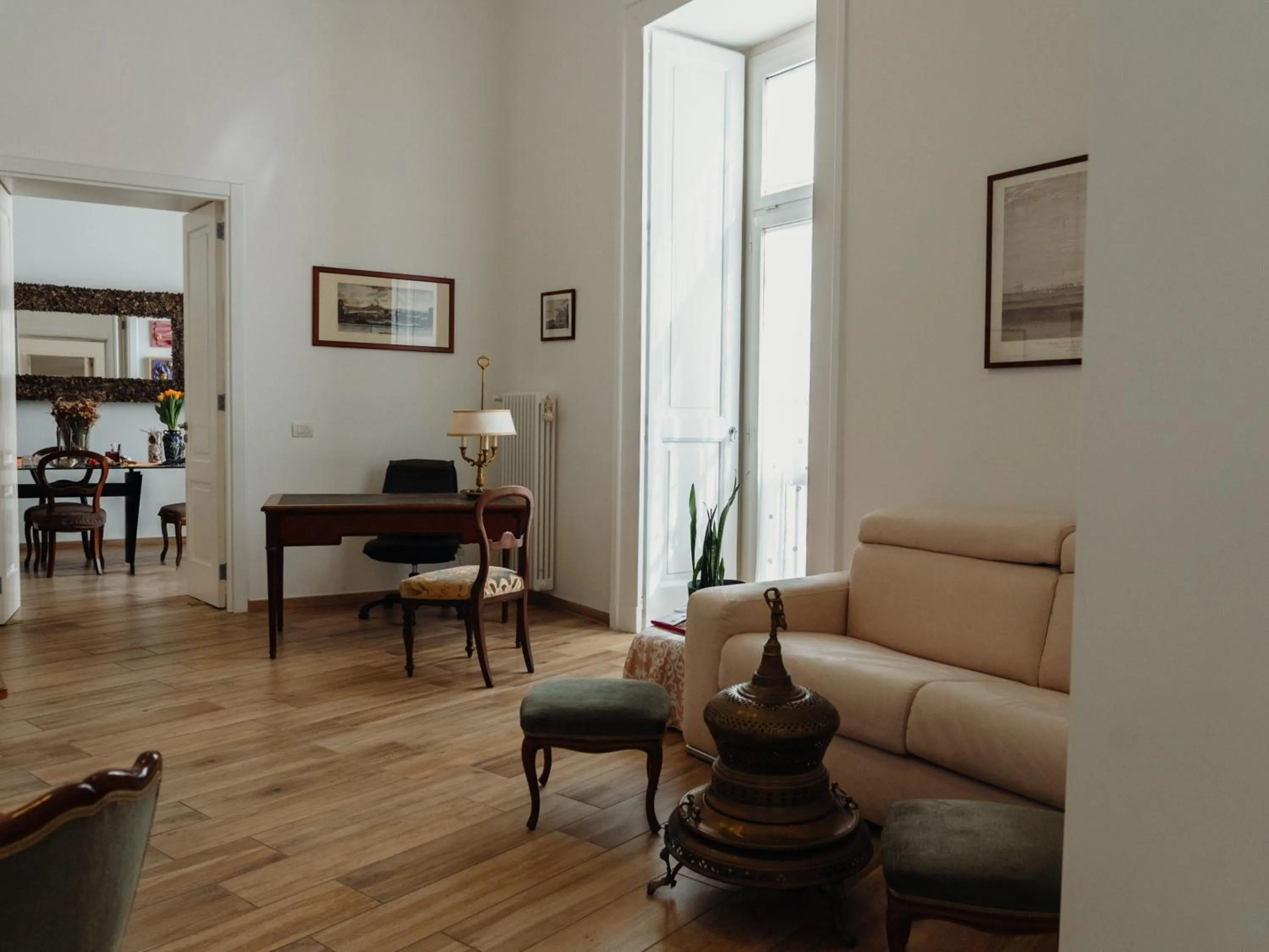 Living room in Lo Specchio dei Papiri
