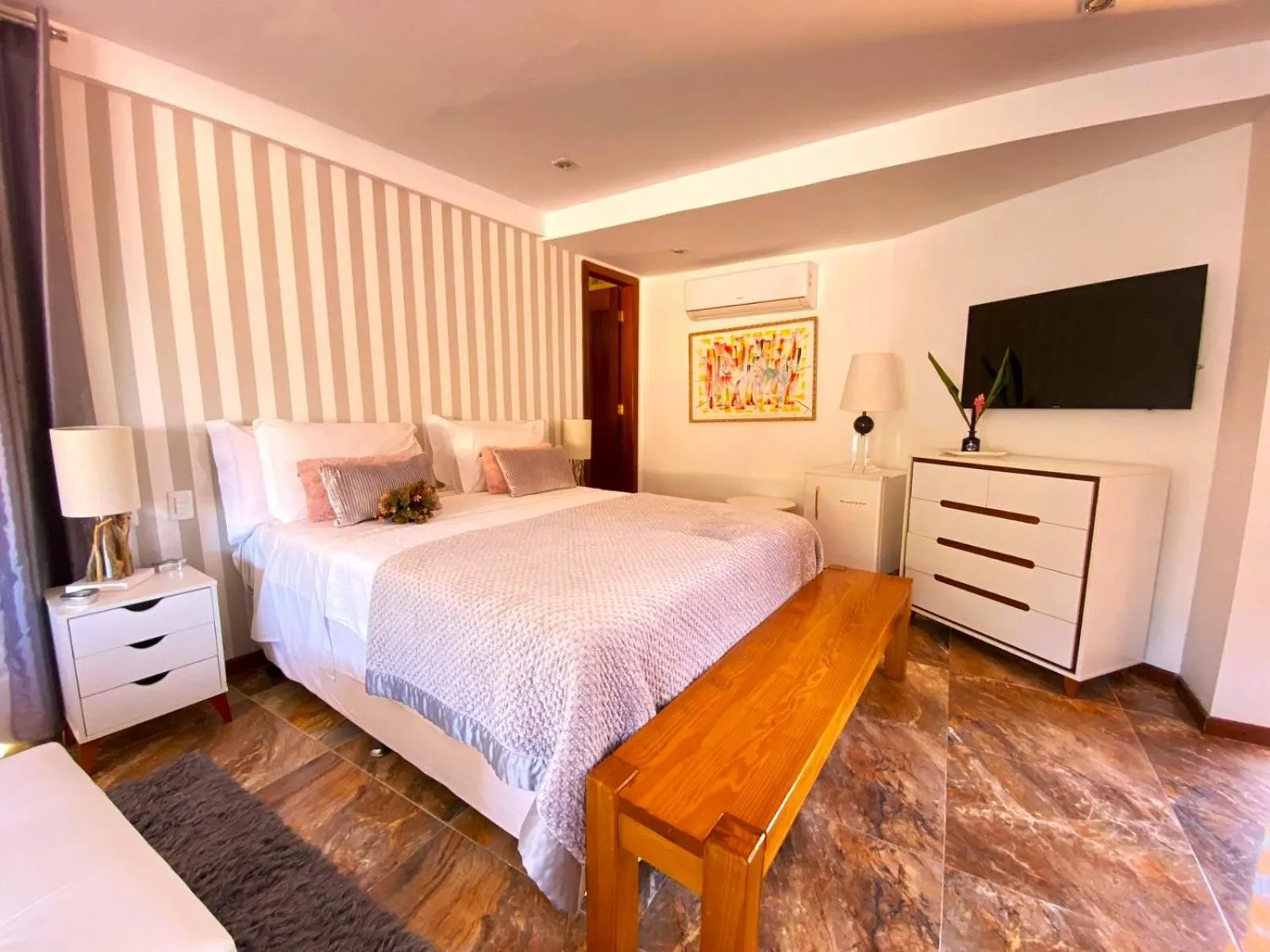 Bed in Charme Pousada Boutique & Spa