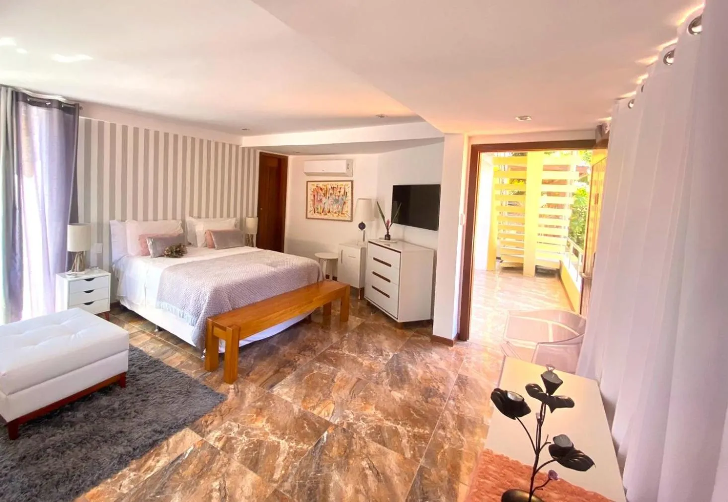 Bed in Charme Pousada Boutique & Spa