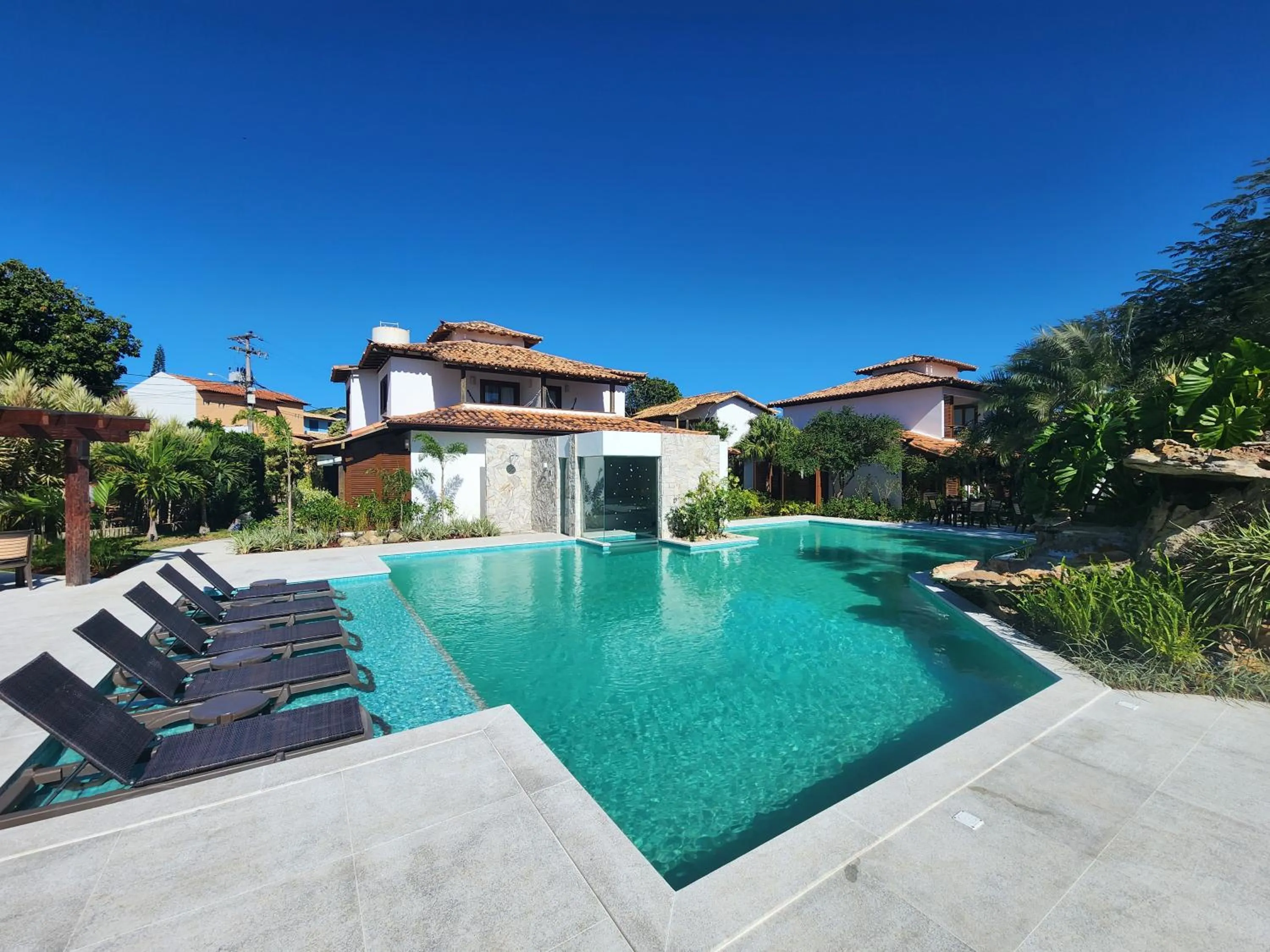 Swimming pool in Pousada dos Tangarás