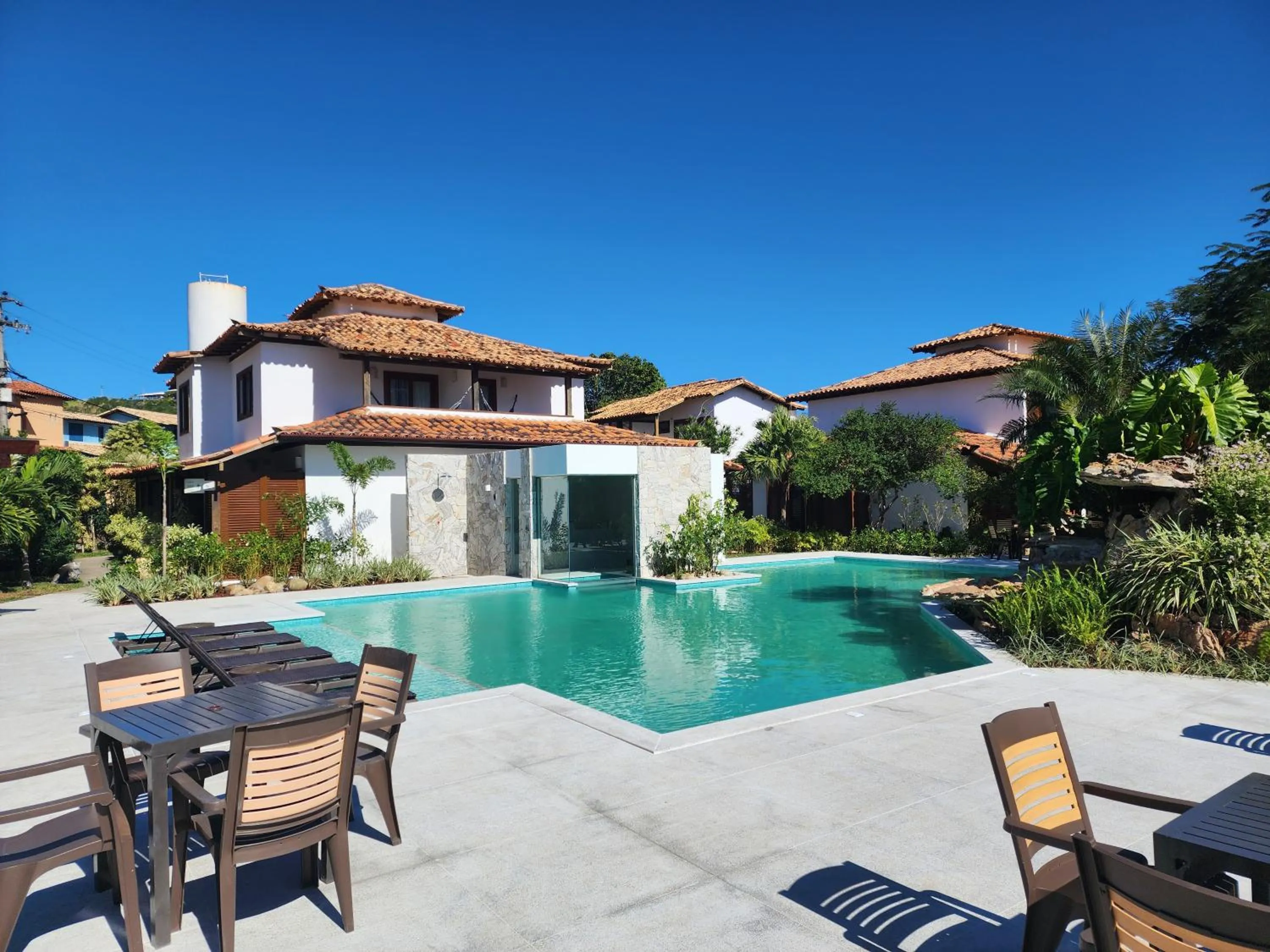 Swimming pool in Pousada dos Tangarás