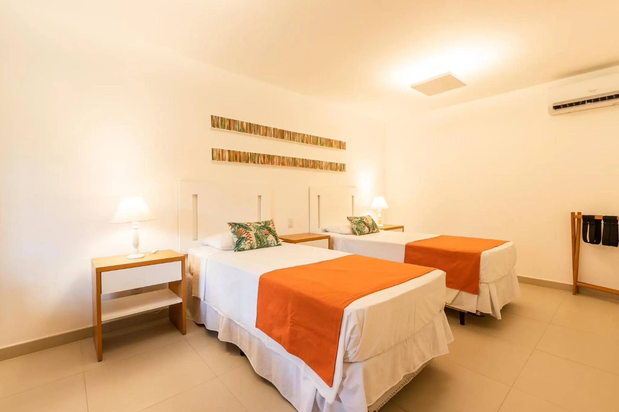 Bed in Pousada dos Tangarás