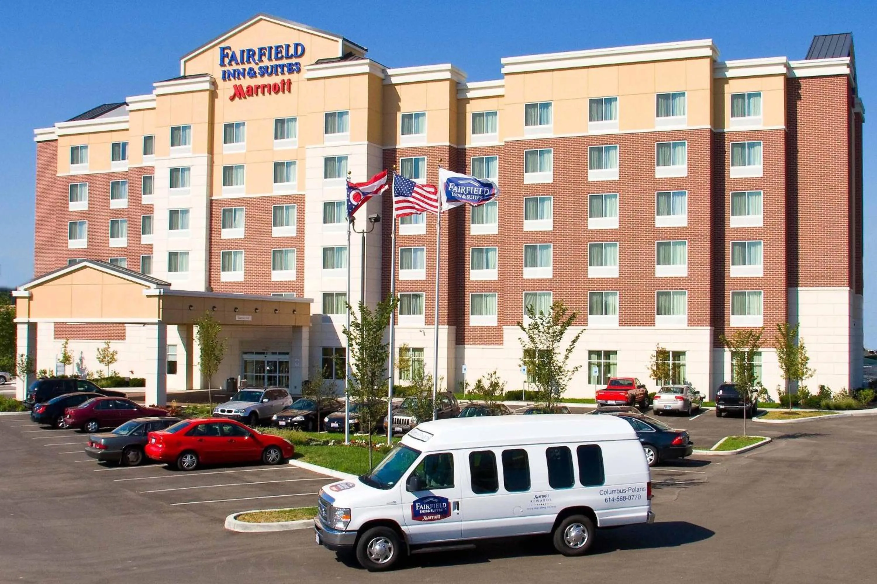 Property building in Fairfield Inn and Suites Columbus Polaris