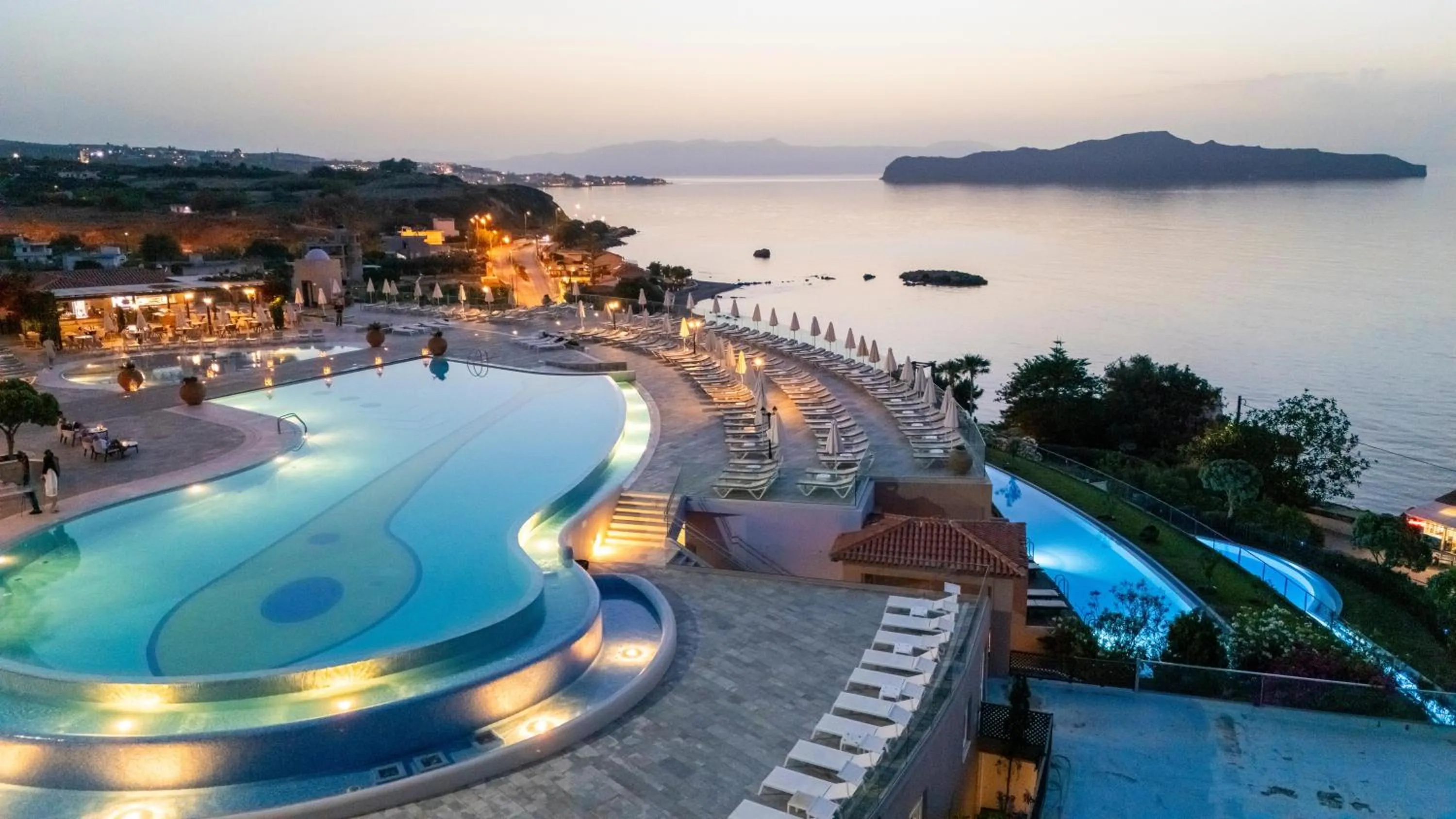 Swimming pool in Leptos Panorama Hotel