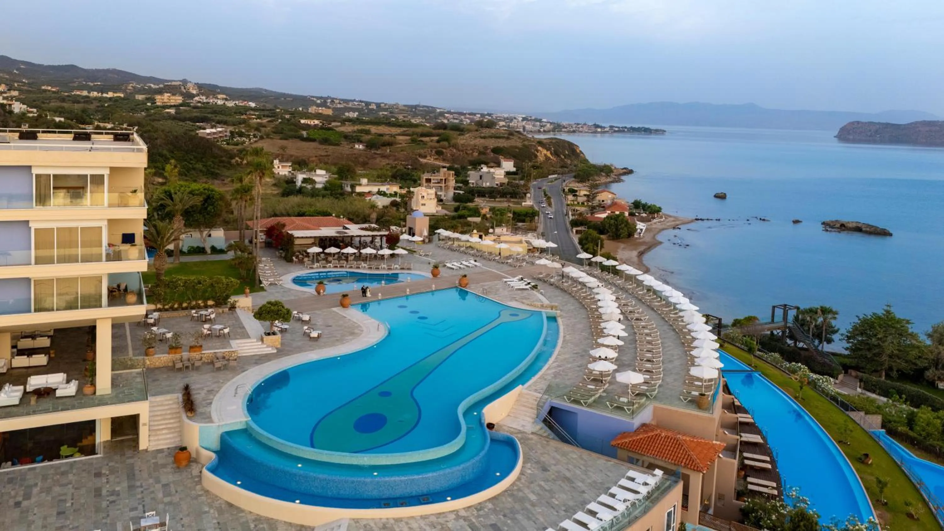 Swimming pool in Leptos Panorama Hotel