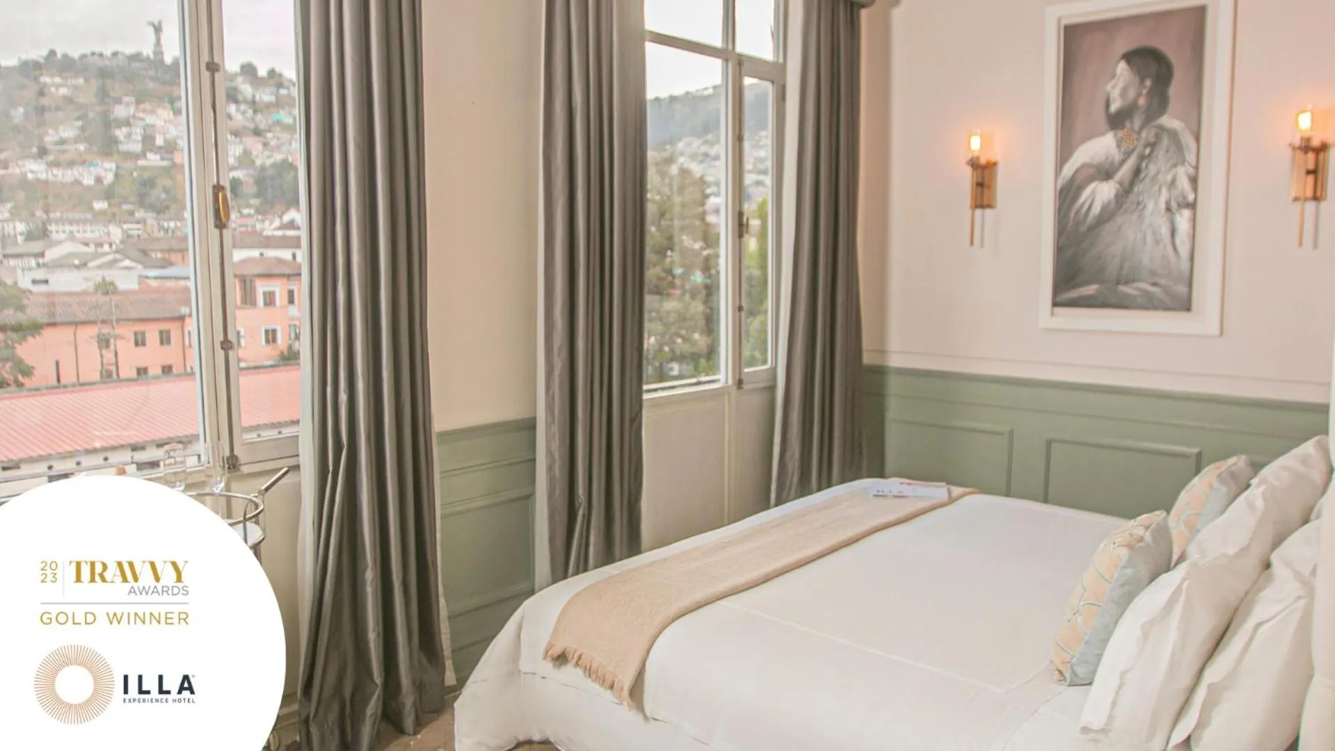 City view, Bed in Illa Experience Hotel