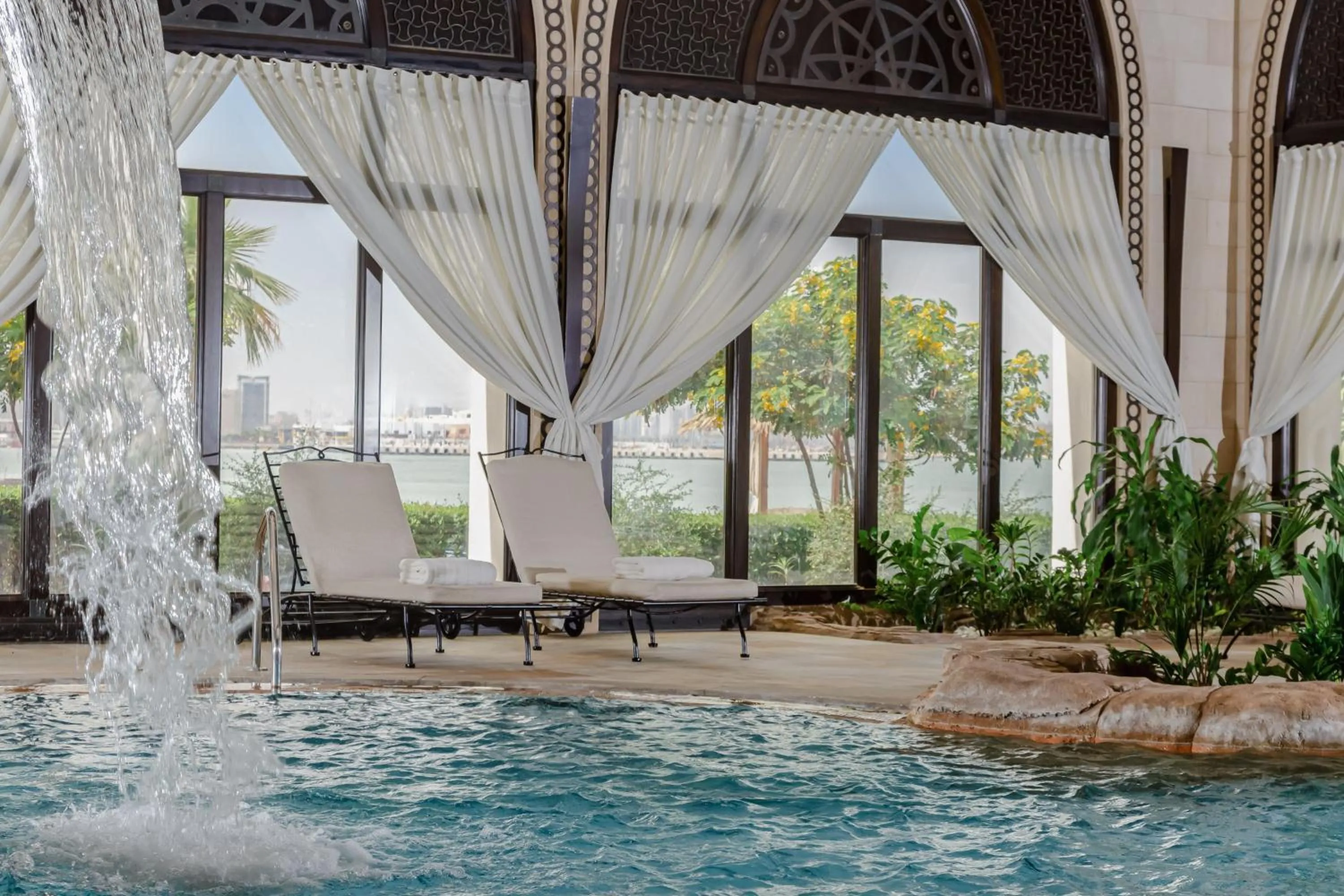 Swimming pool in Sharq Village & Spa, a Ritz-Carlton Hotel