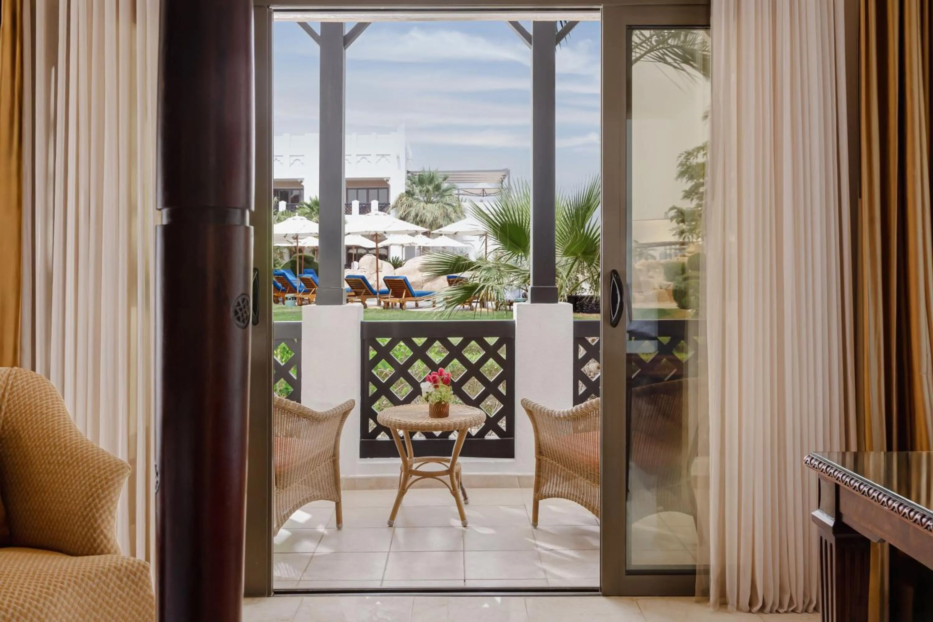 Swimming pool in Sharq Village & Spa, a Ritz-Carlton Hotel