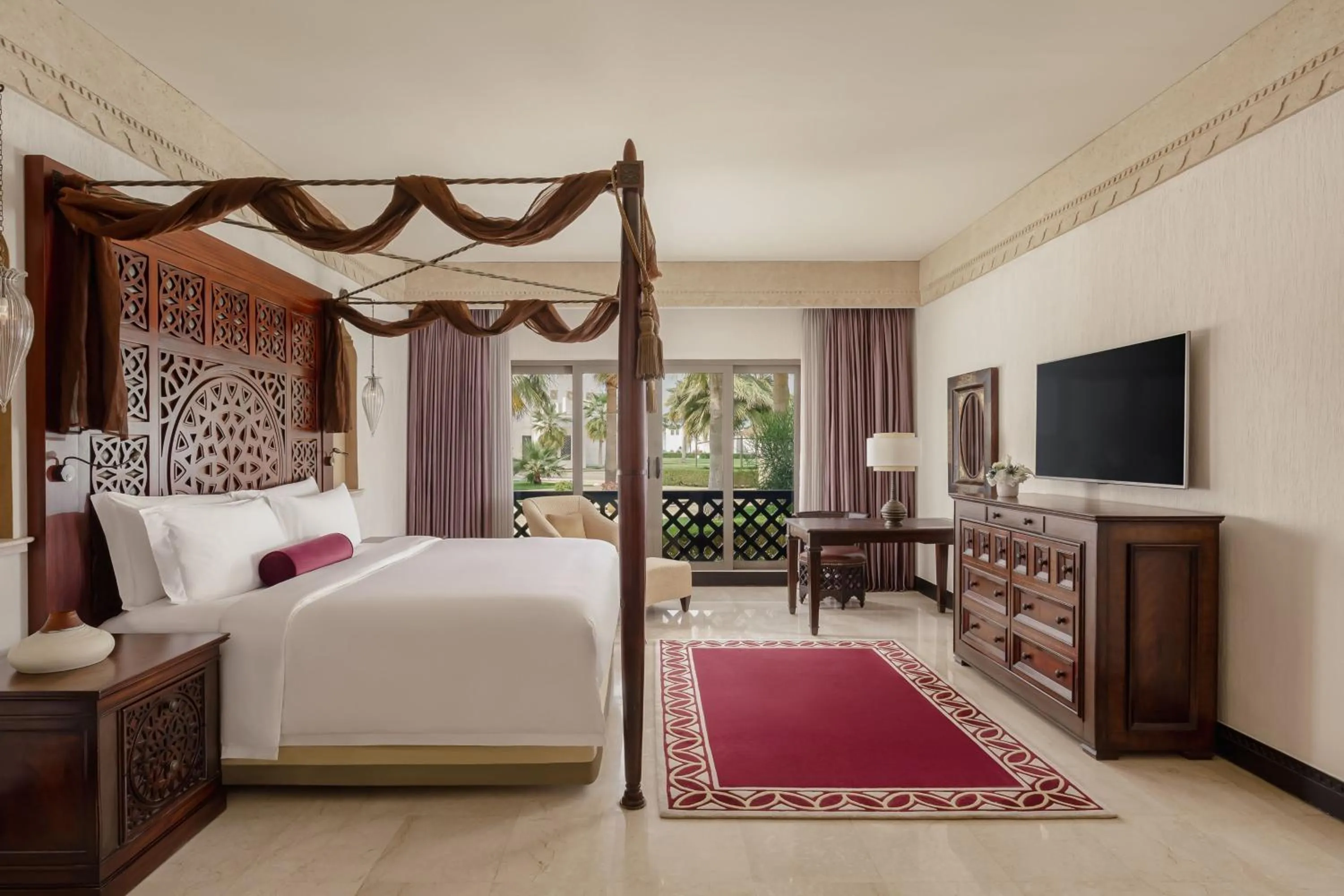 Bedroom, Bed in Sharq Village & Spa, a Ritz-Carlton Hotel