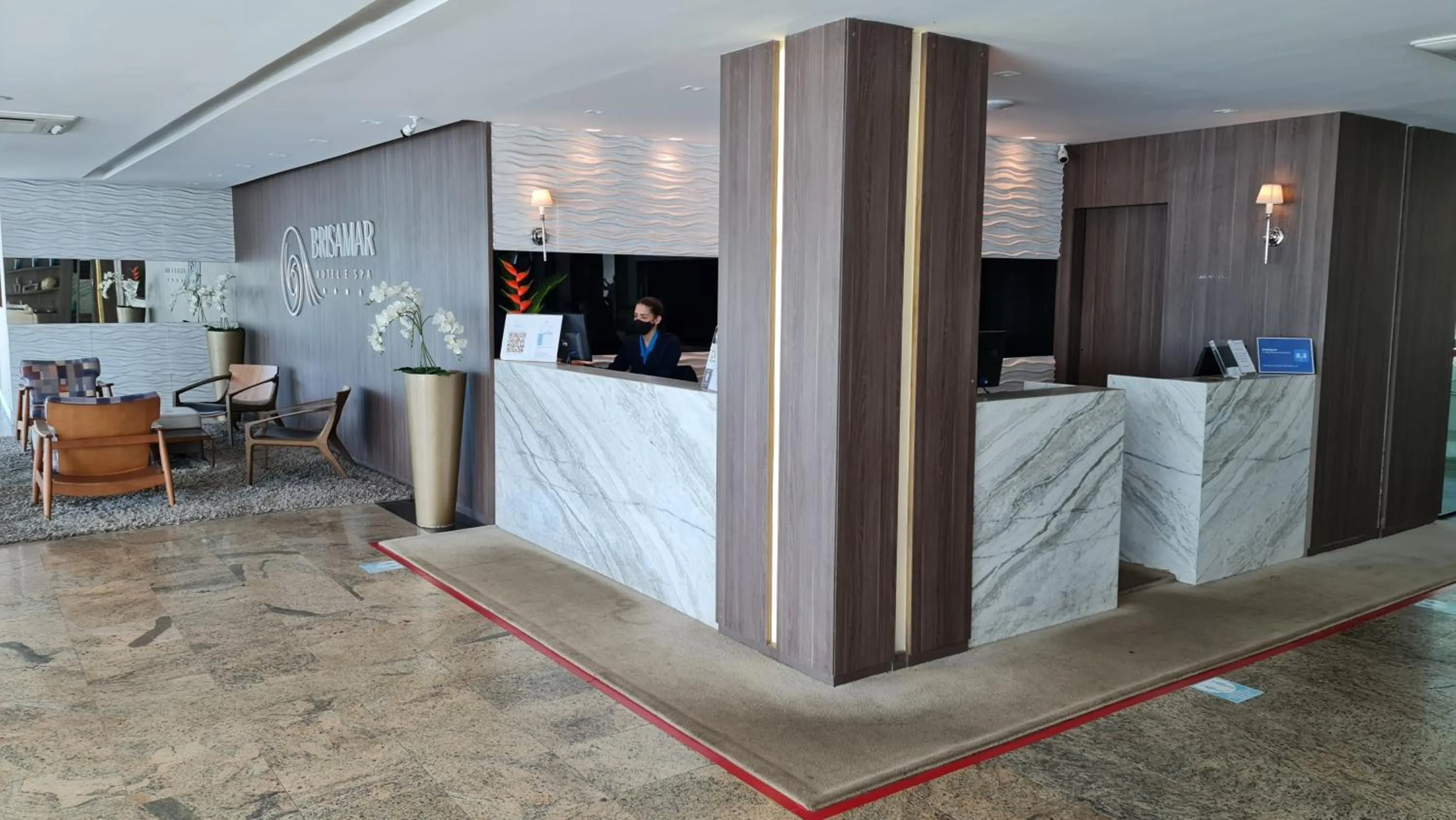 Lobby or reception in Brisamar Hotel & SPA São Luís