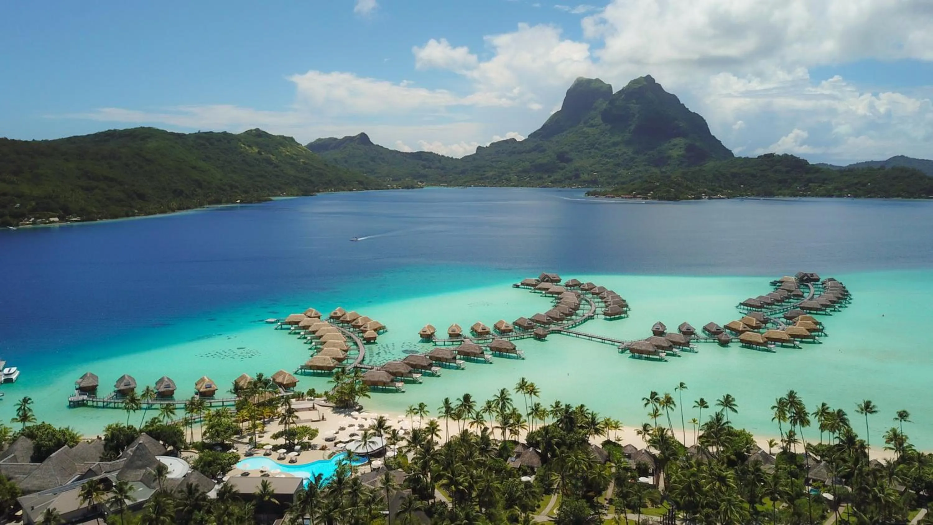Bird's eye view in Le Bora Bora by Pearl Resorts