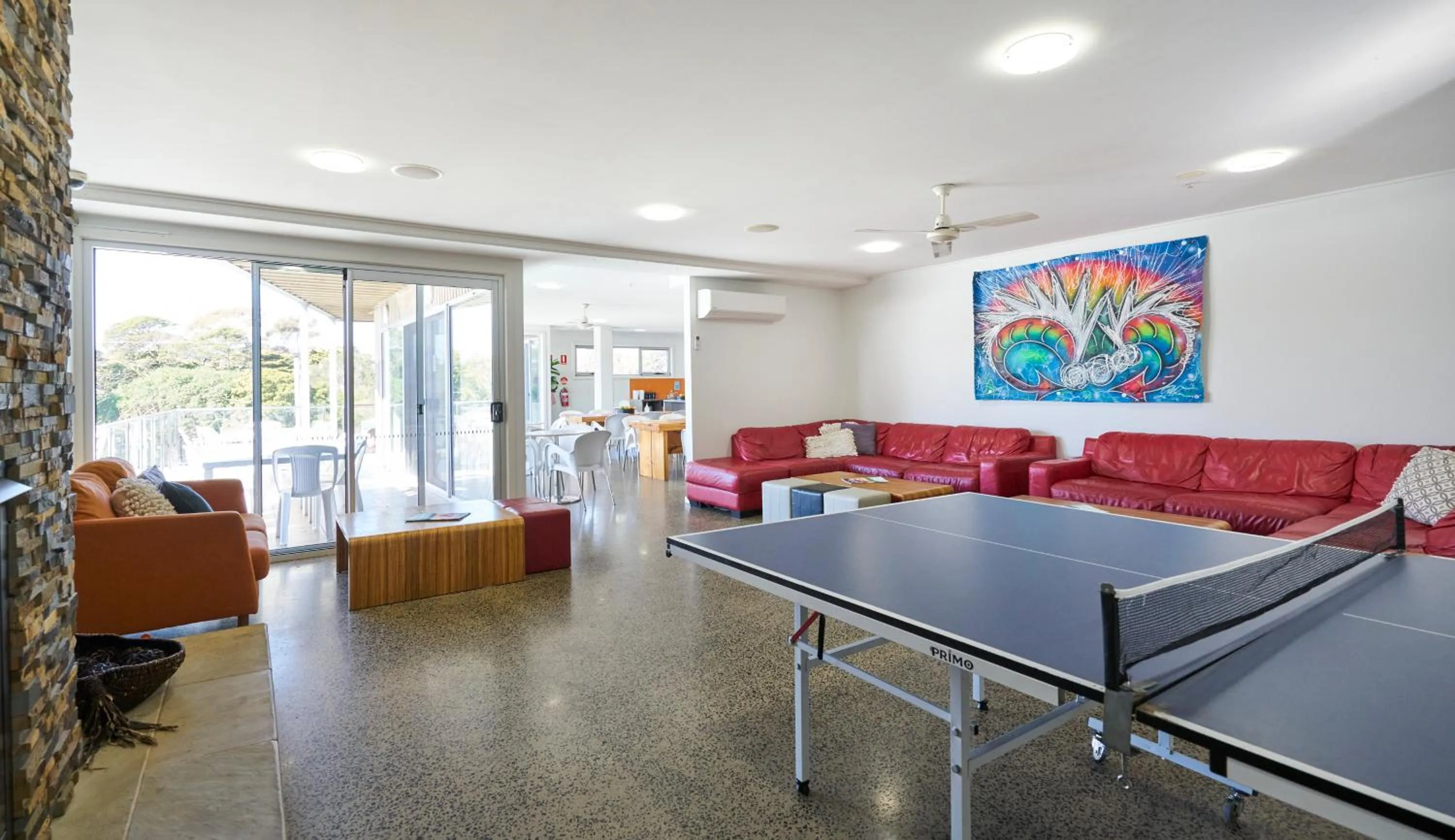 Communal lounge/ TV room in The Island Accommodation